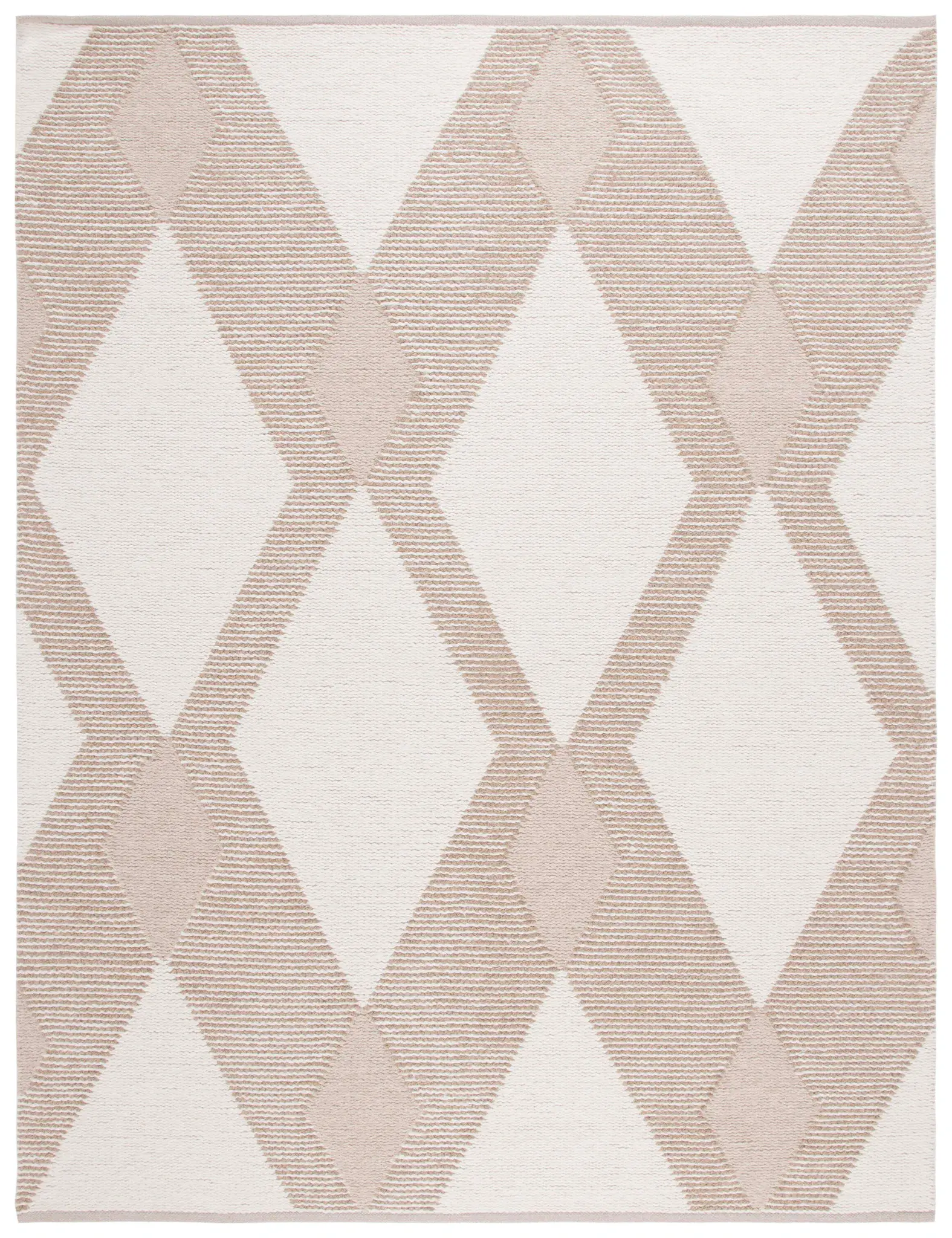 Natura Diamond Hand-Woven Wool Rug