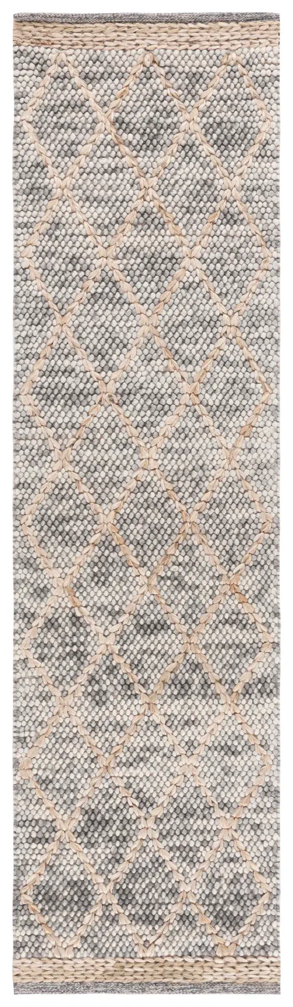 Natura Diamond Lattice Hand-Woven Wool Rug