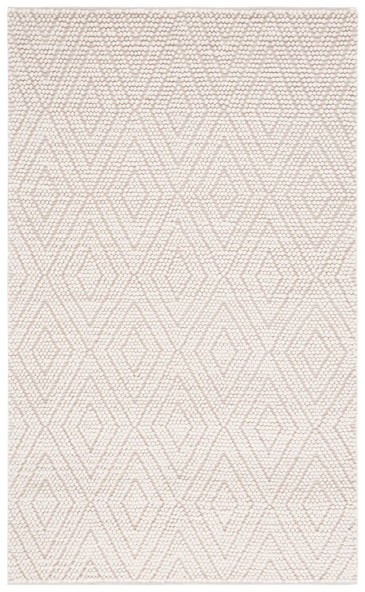 Natura Nested Diamond Hand-Woven Wool Rug