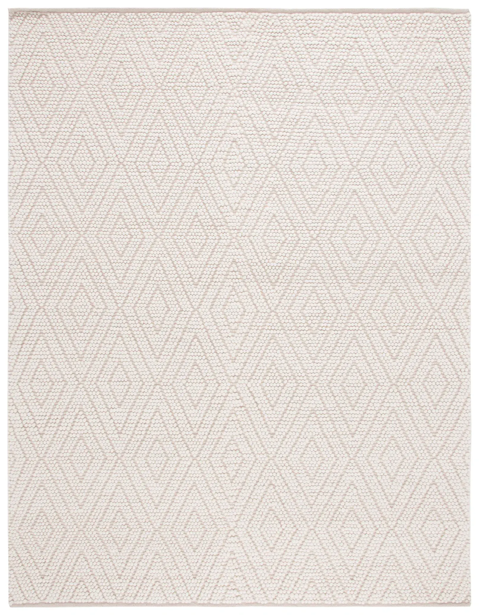 Natura Nested Diamond Hand-Woven Wool Rug