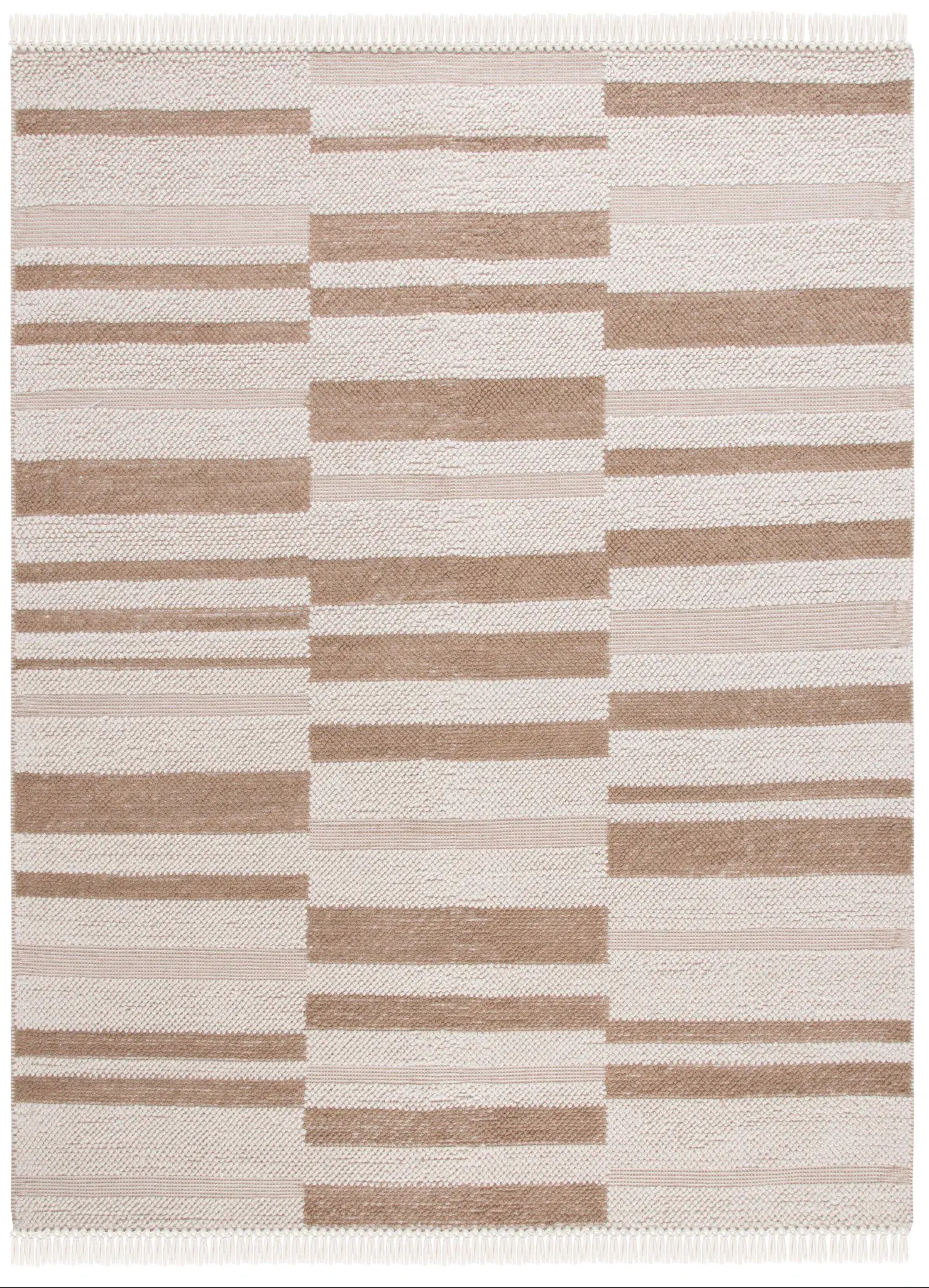 Natura Paneled Stripe Flatweave Rug