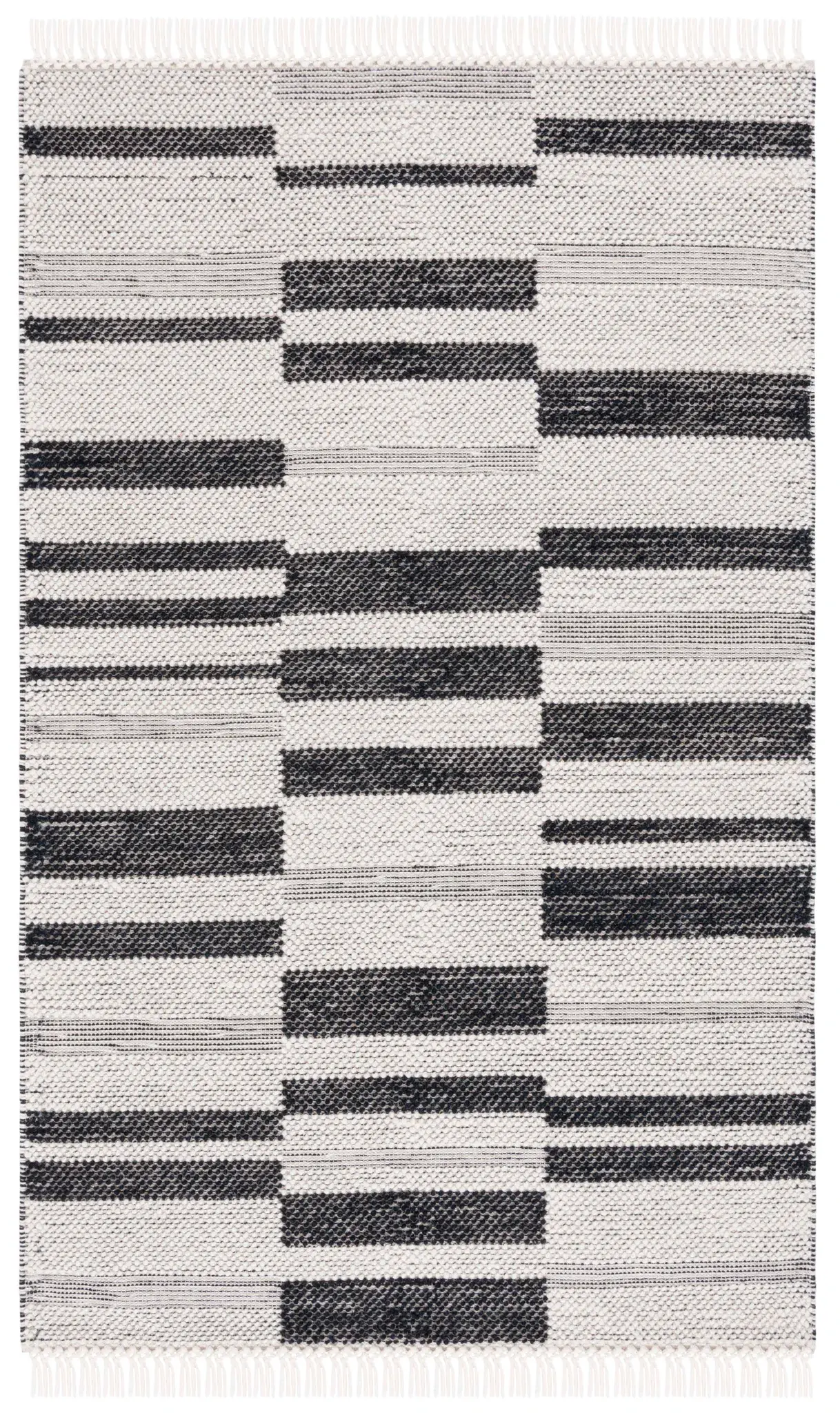 Natura Paneled Stripe Flatweave Rug