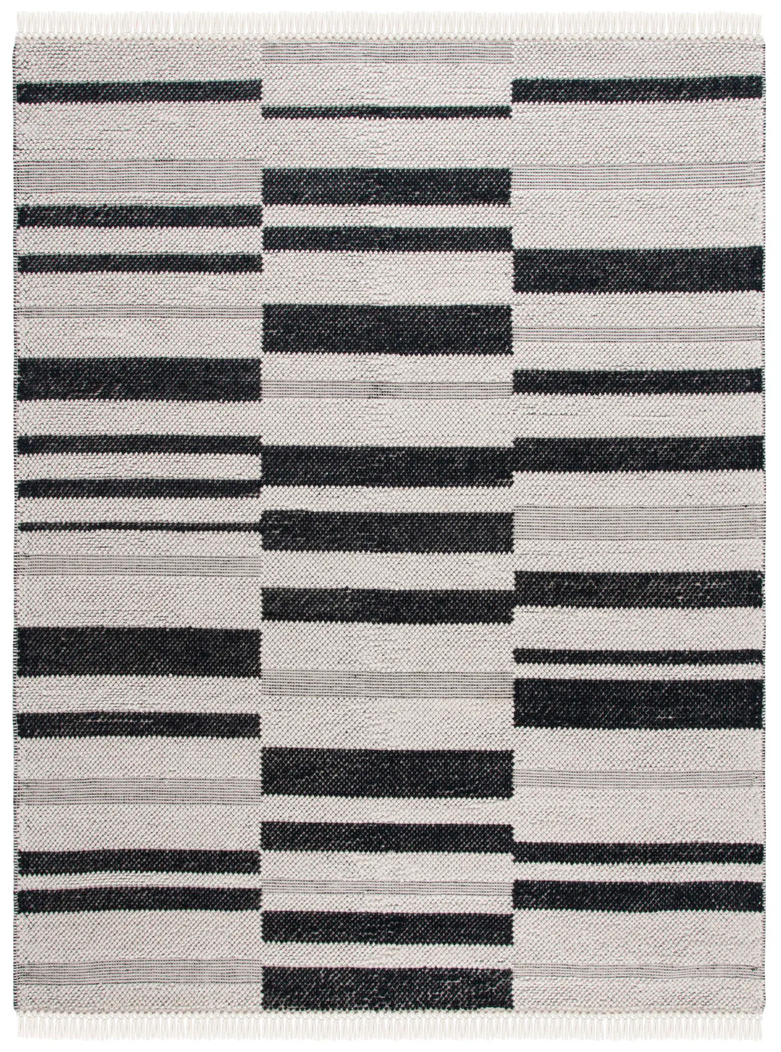 Natura Paneled Stripe Flatweave Rug