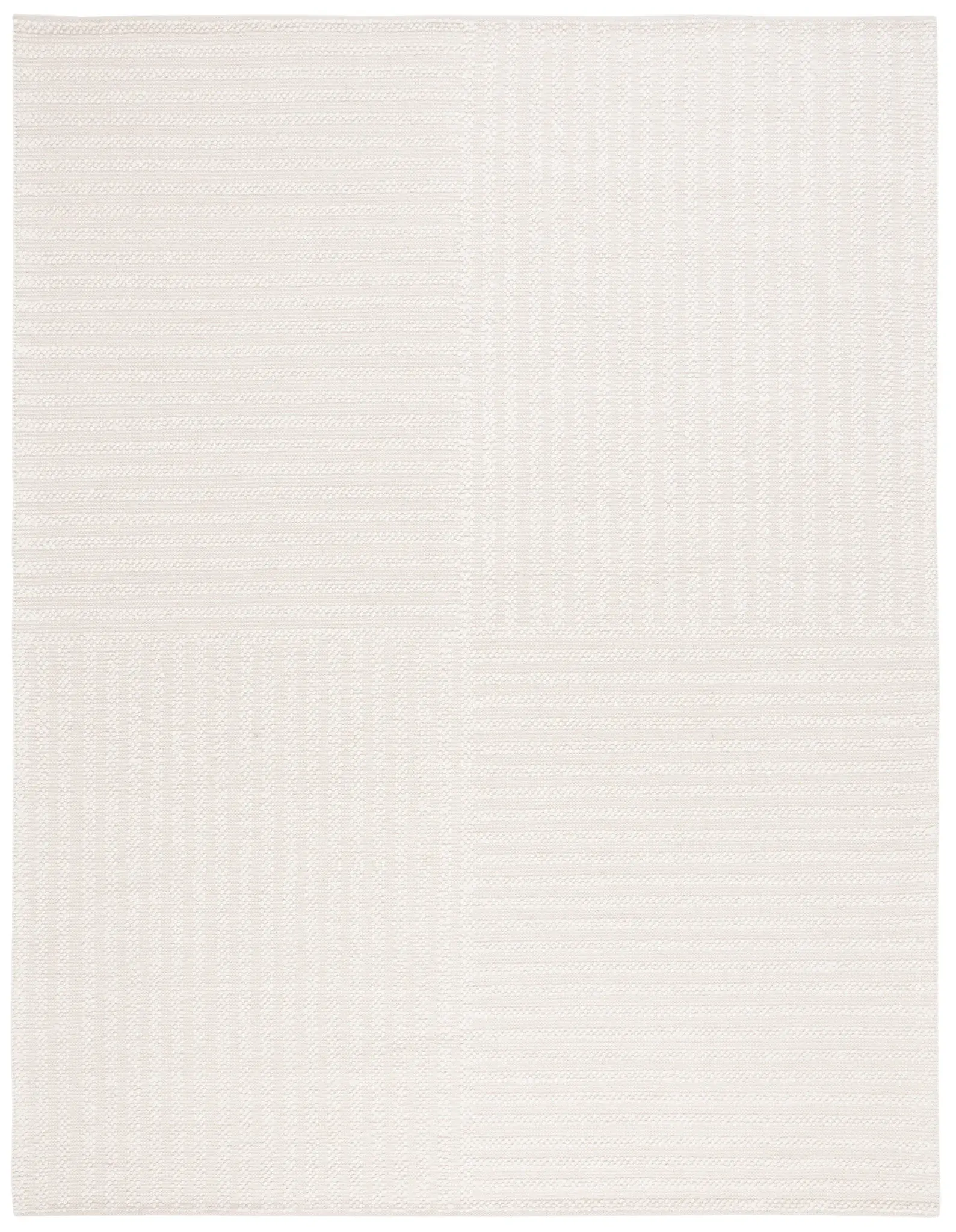 Natura Block Stripe Hand-Woven Wool Rug