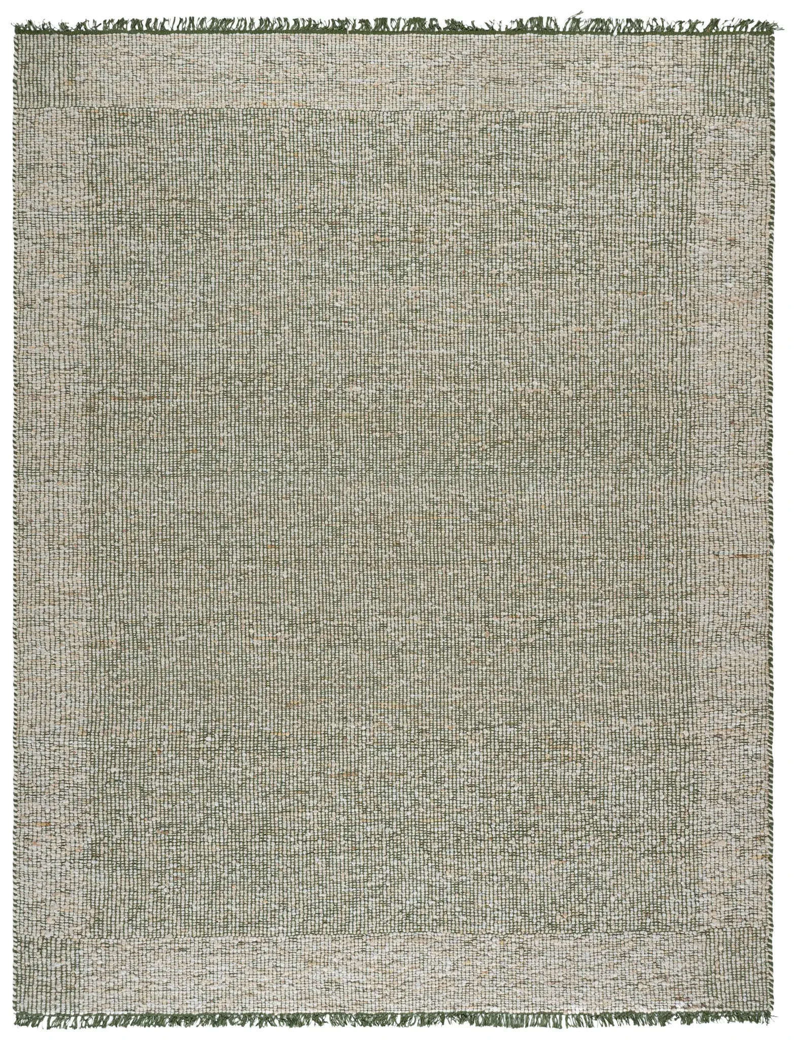 Natura Clara Bordered Hand-Woven Wool Blend Rug