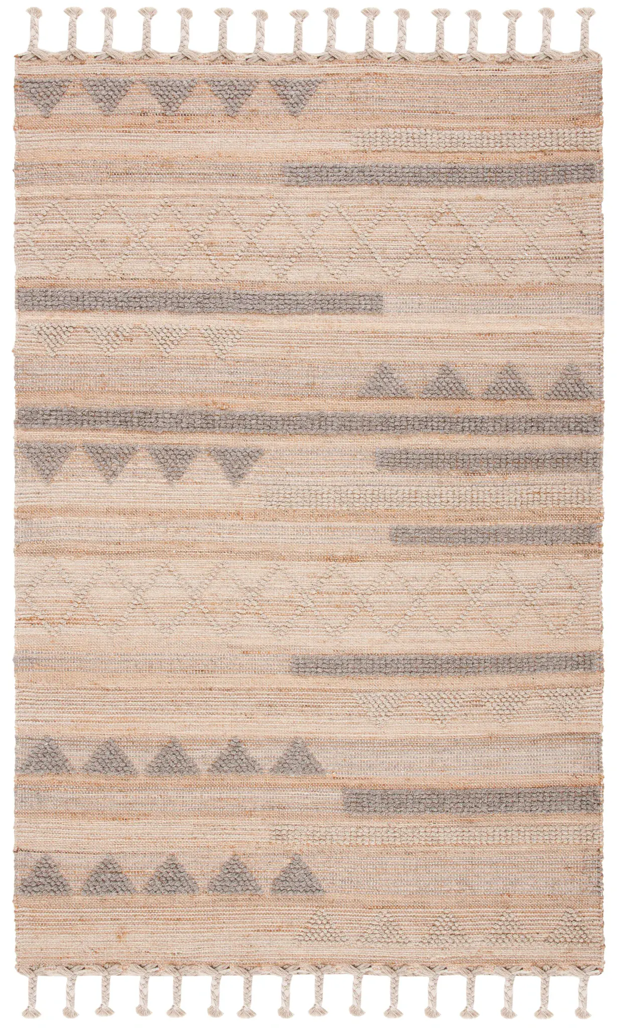 Natura Banded Triangle Flatweave Rug