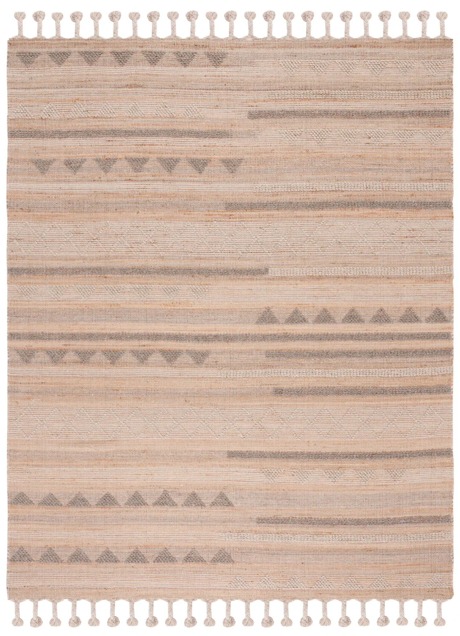Natura Banded Triangle Flatweave Rug