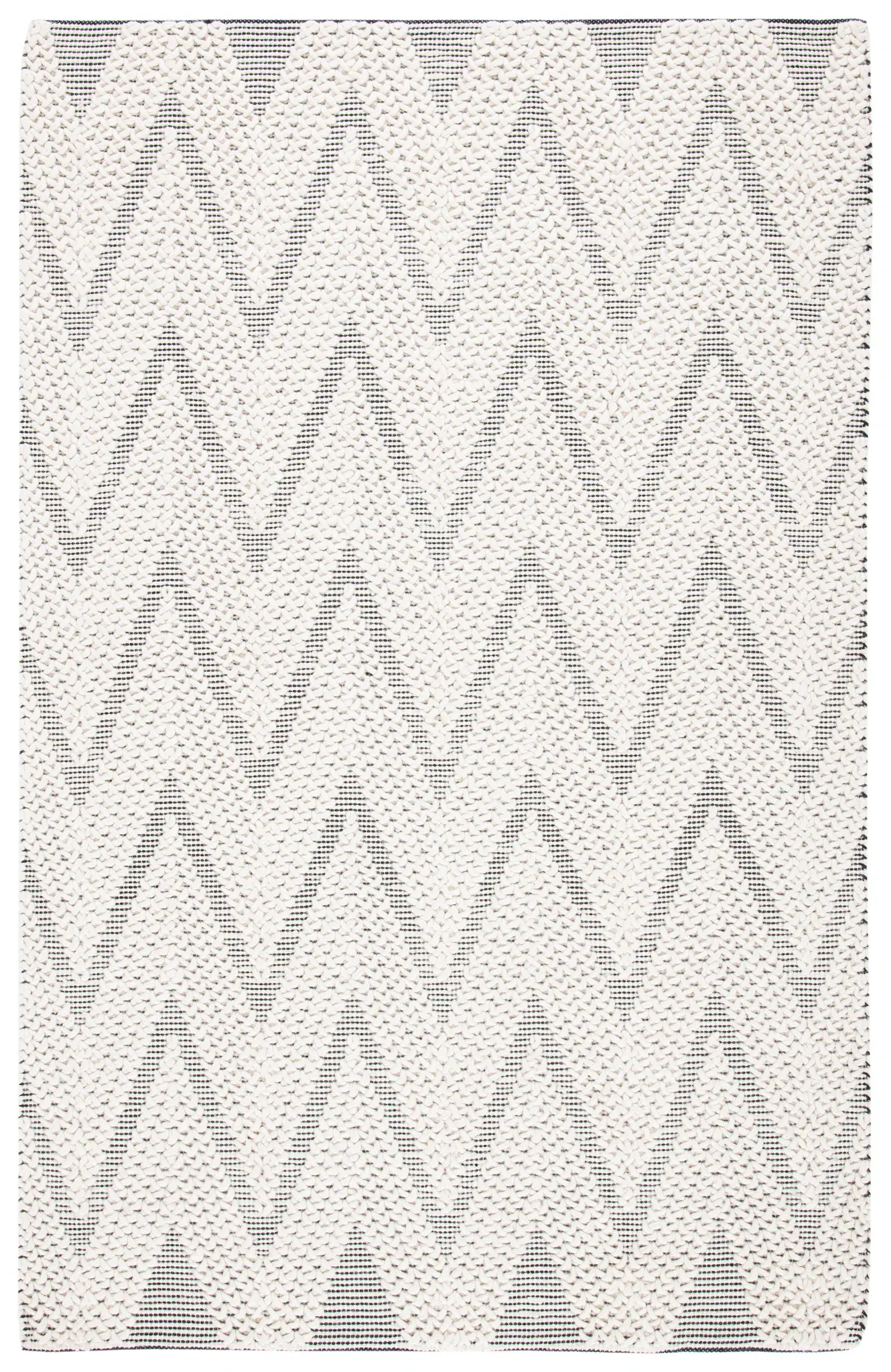 Natura Large Chevron Flatweave Wool Rug