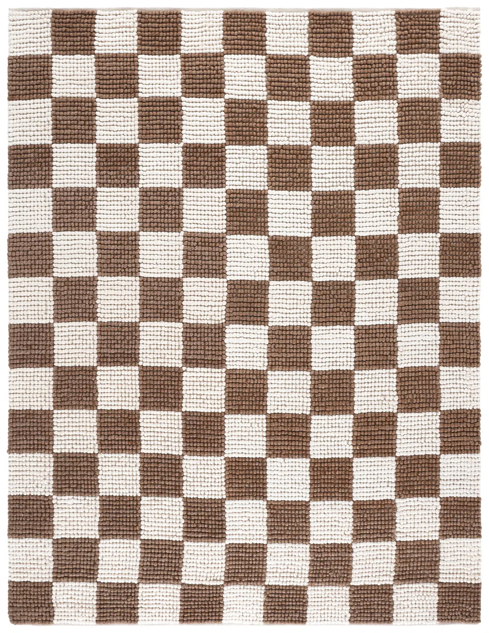 Natural Fiber Natura Checkerboard Flatweave Wool Rug