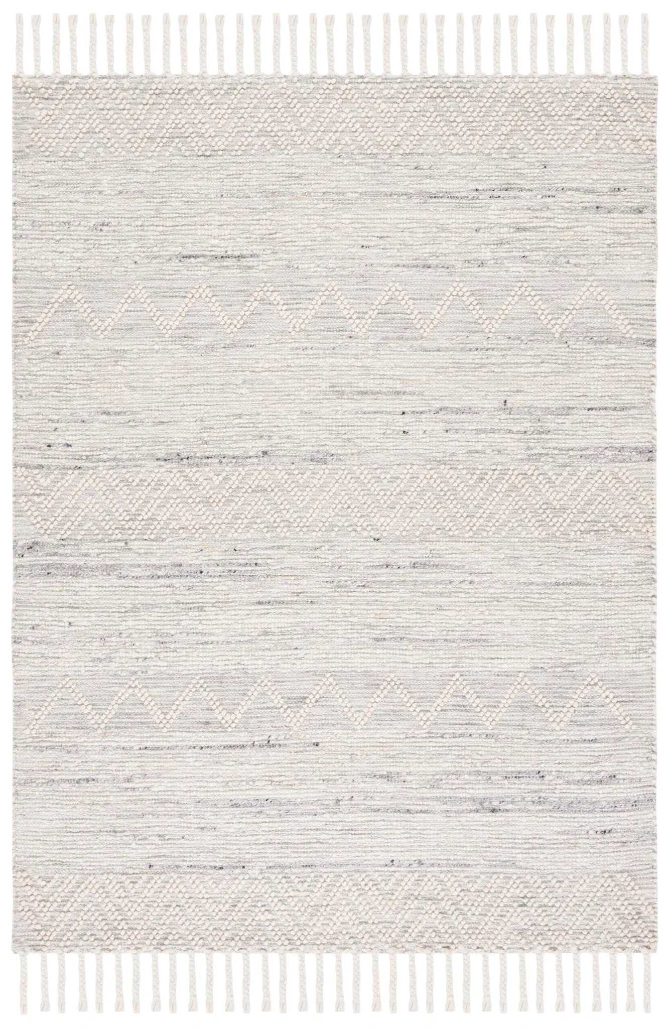 Natura Chevron Stripe Hand-Woven Wool Rug