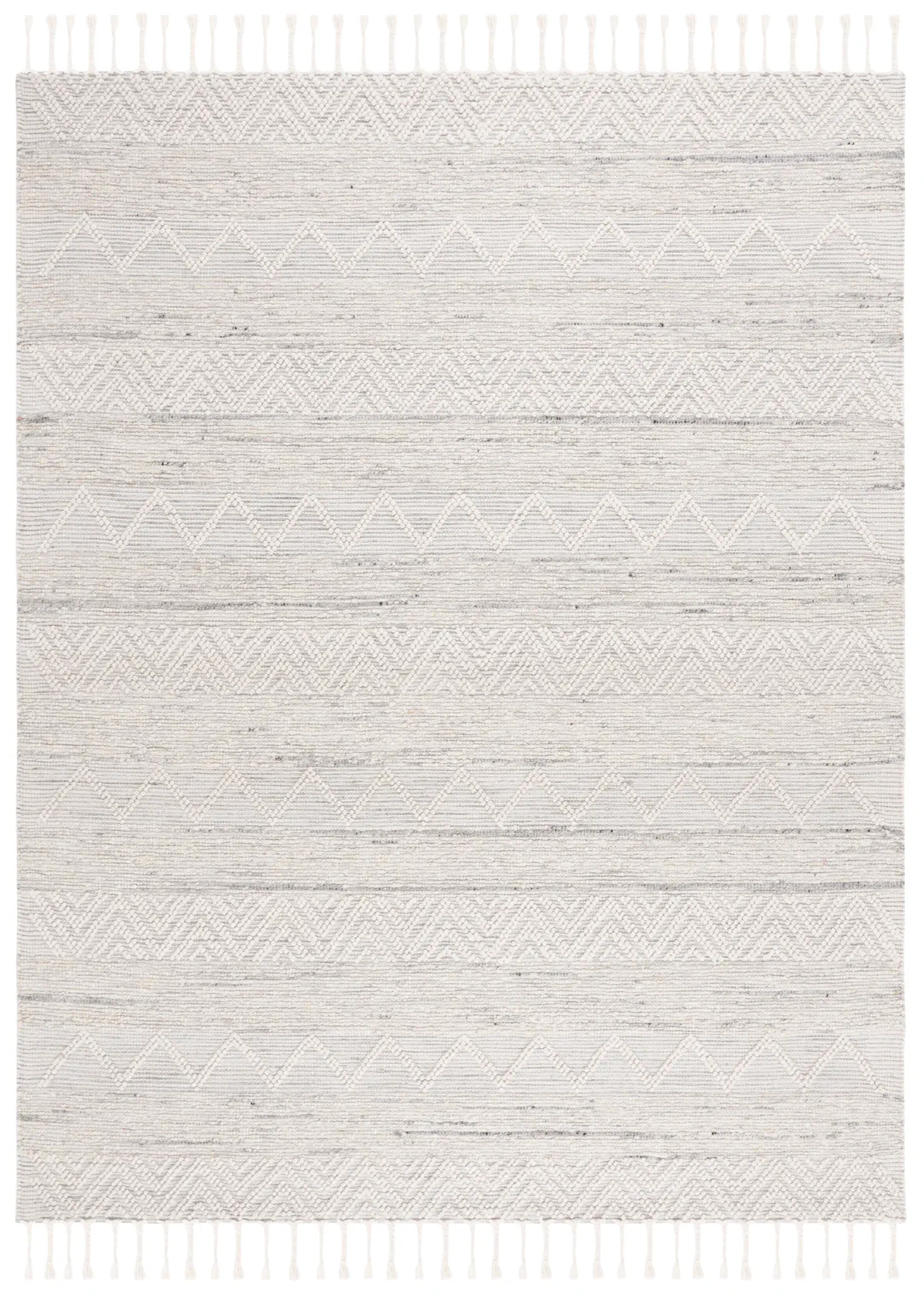 Natura Chevron Stripe Hand-Woven Wool Rug