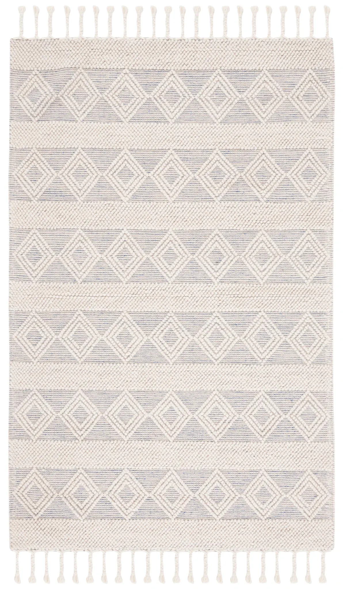 Natura Textured Diamond Flatweave Wool Rug