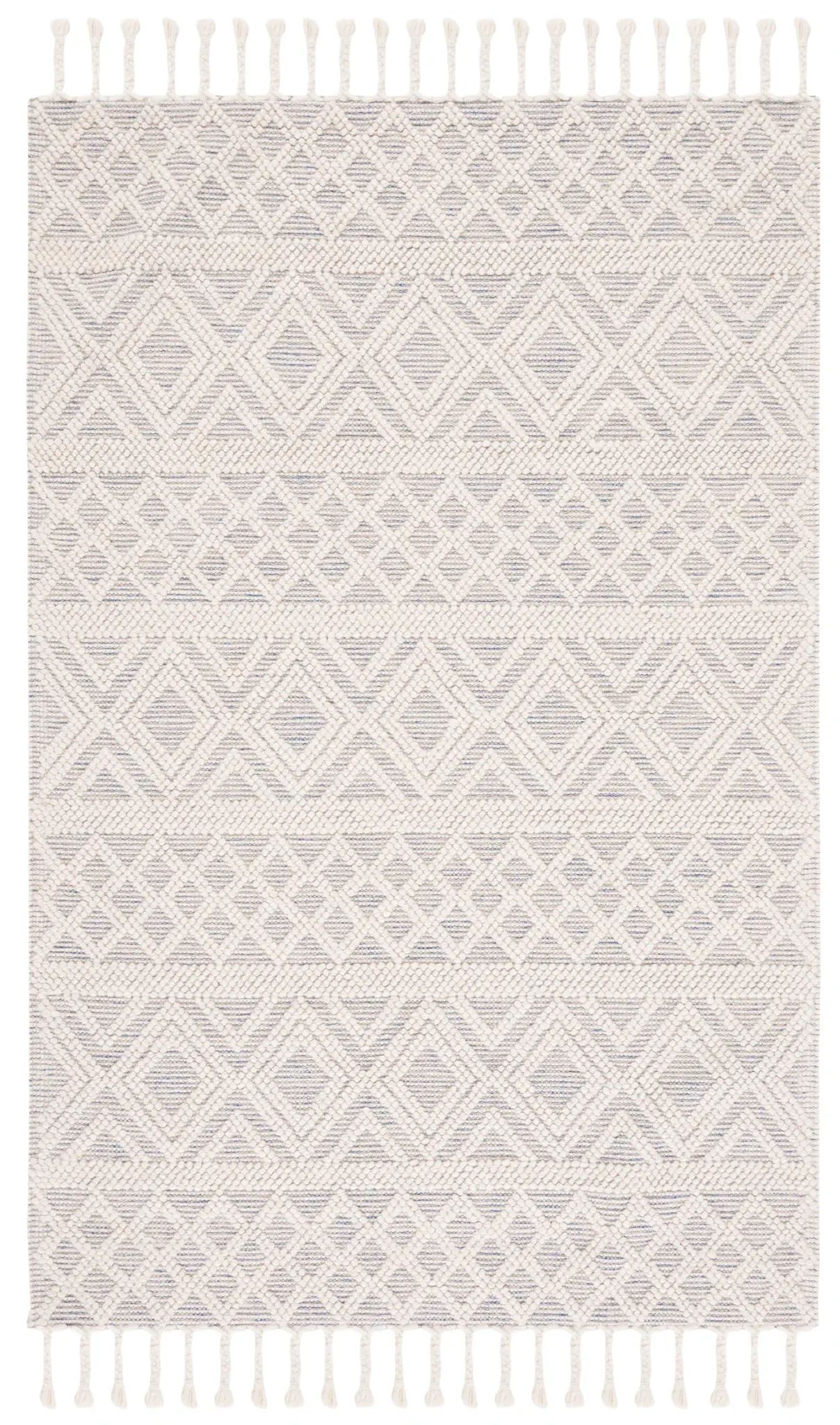 Natura Textured Trellis Flatweave Wool Rug