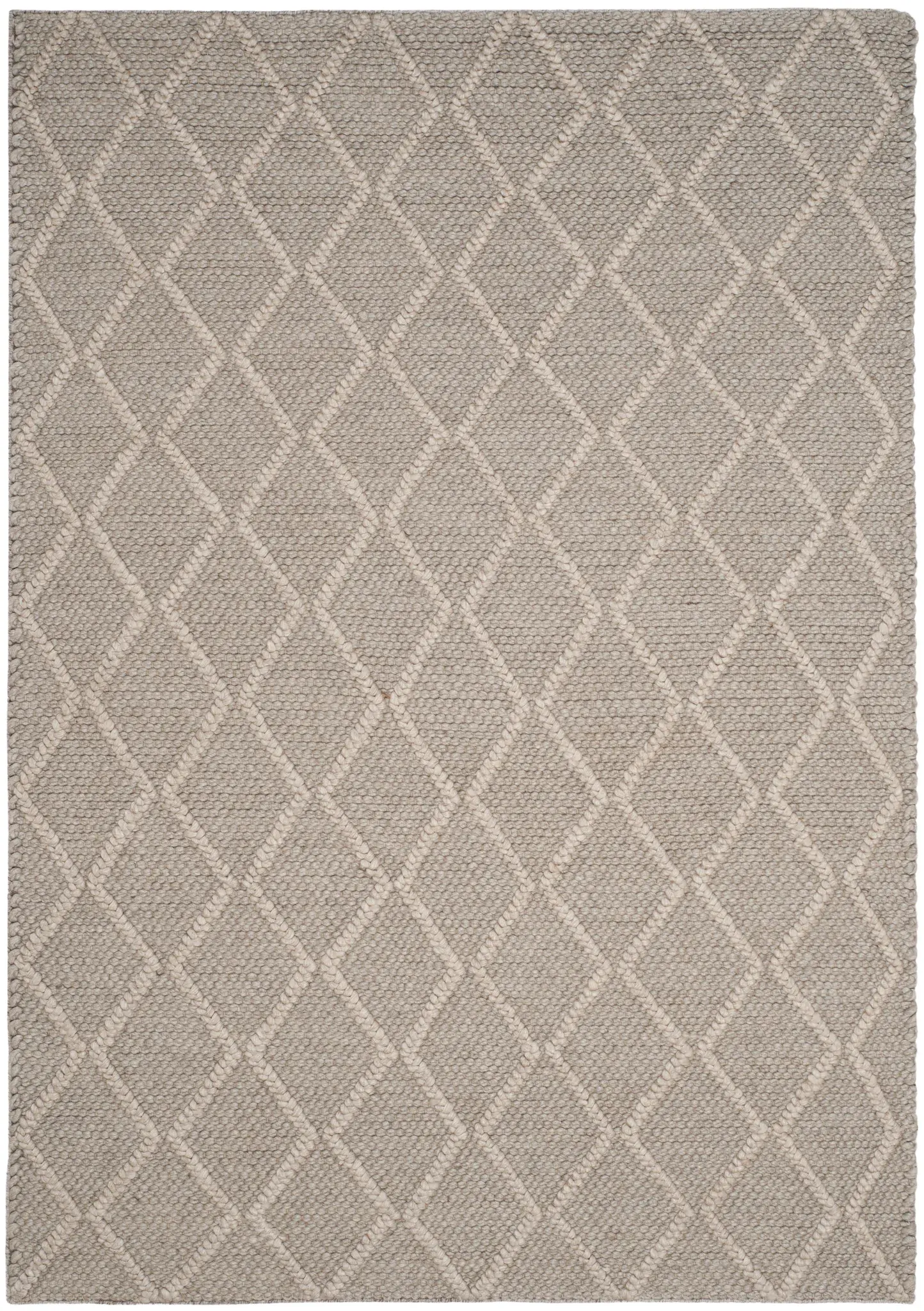 Natura Diamond Hand-Woven Wool Blend Rug