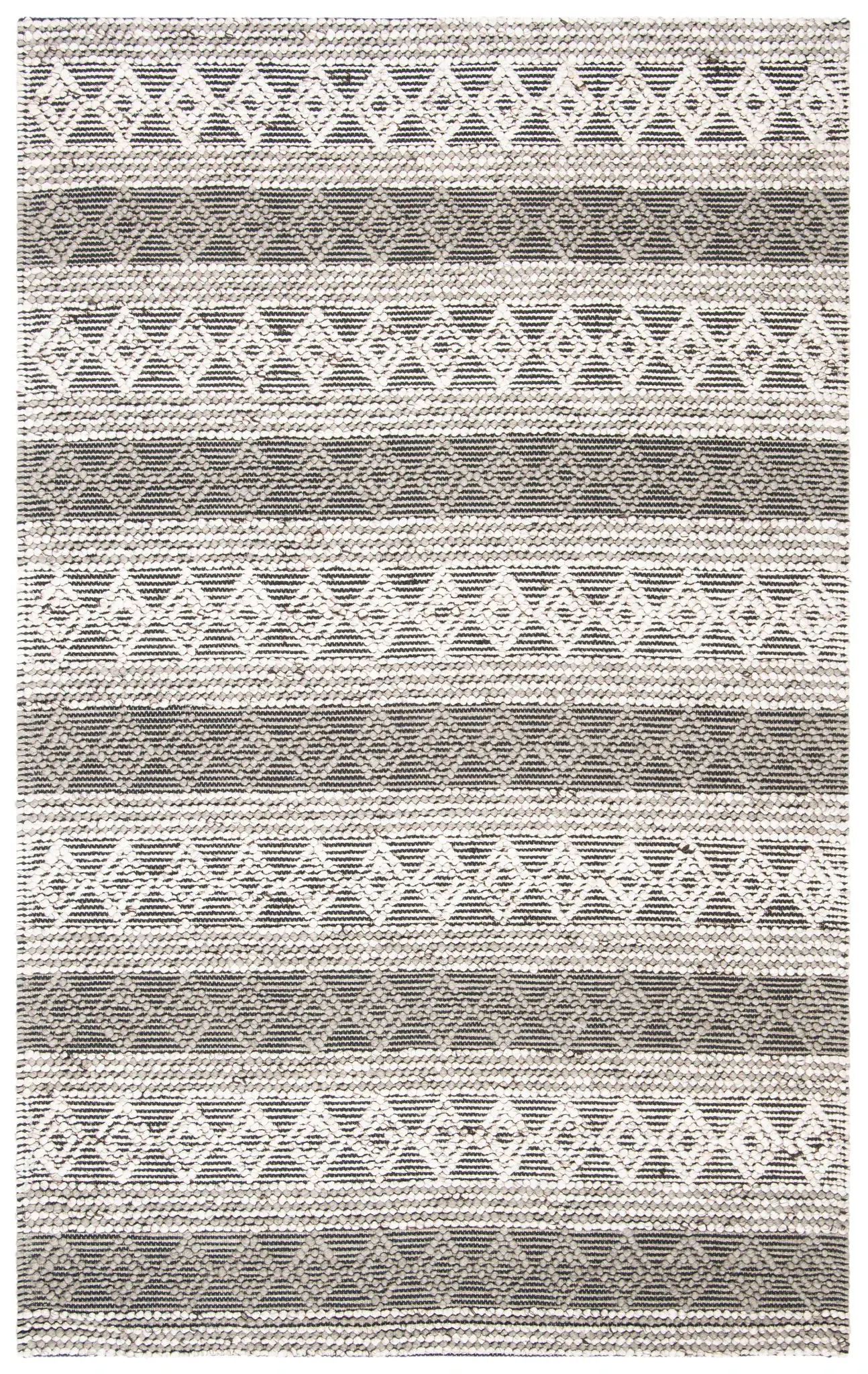 Natura Nested Diamond Stripe Hand-Woven Rug