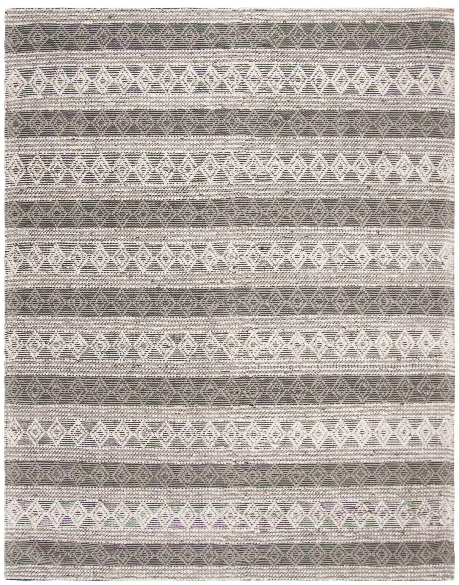 Natura Nested Diamond Stripe Hand-Woven Rug