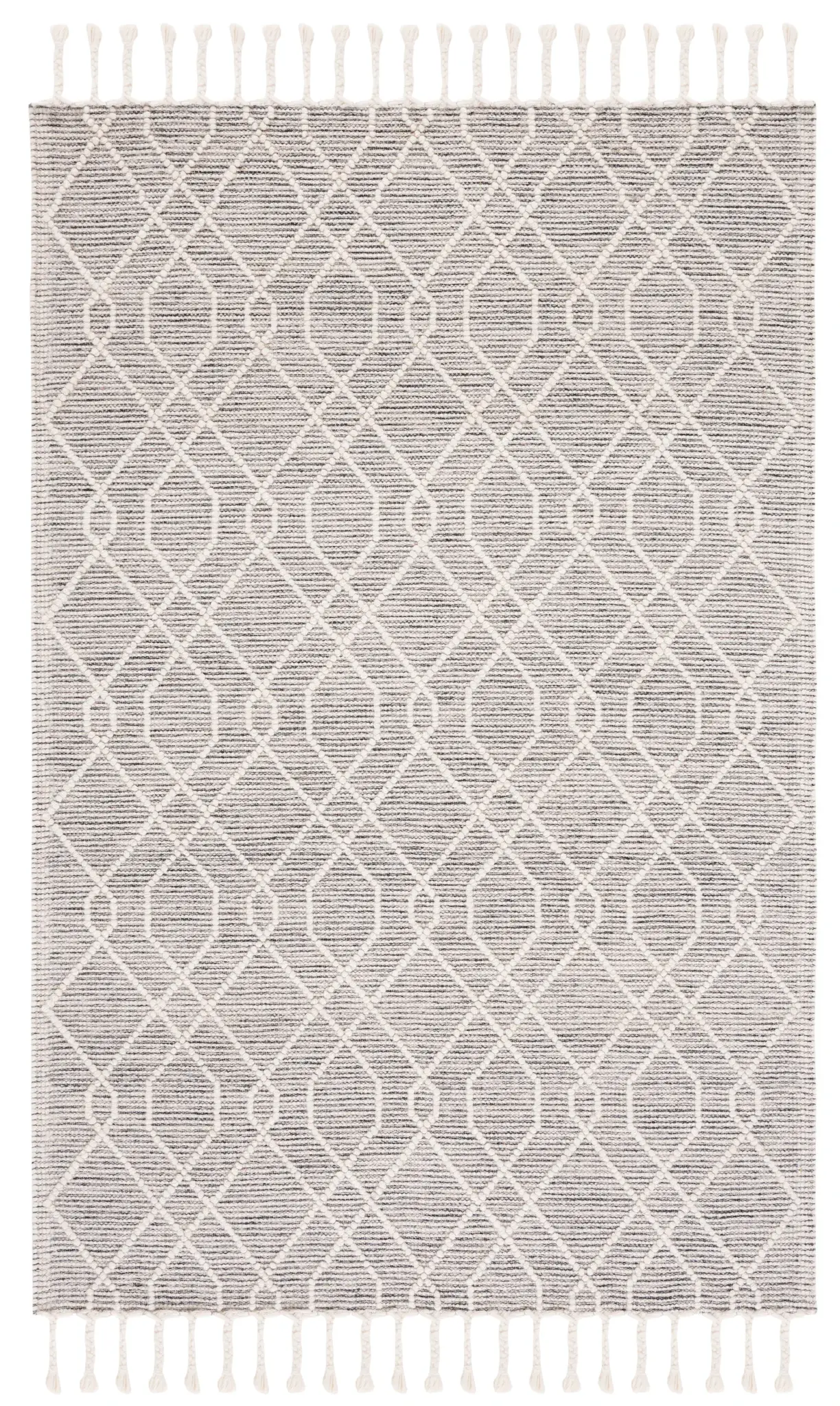 Natura Diamond Lattice Flatweave Wool Rug