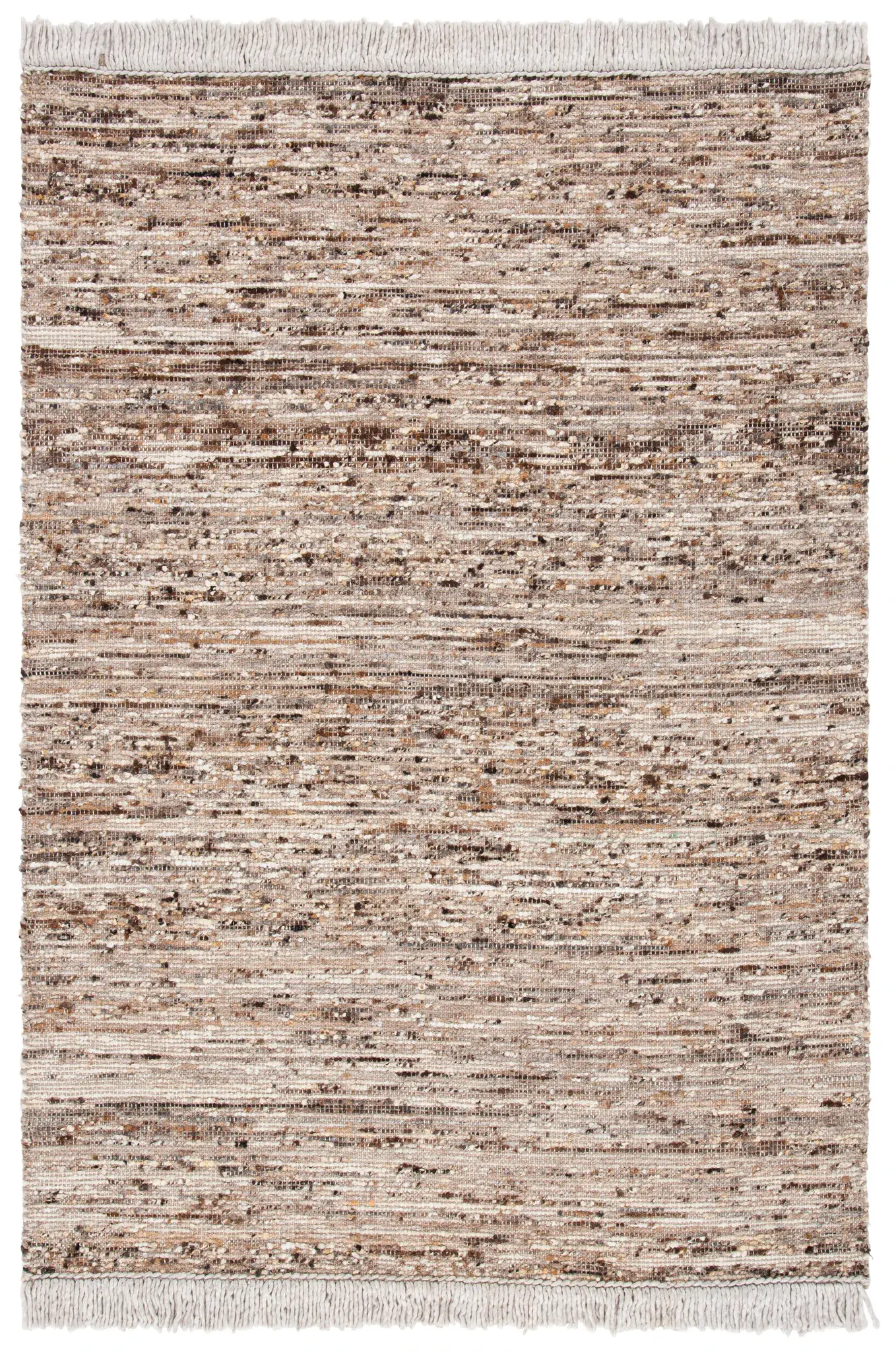 Natura Heathered Solid Hand-Woven Wool Rug