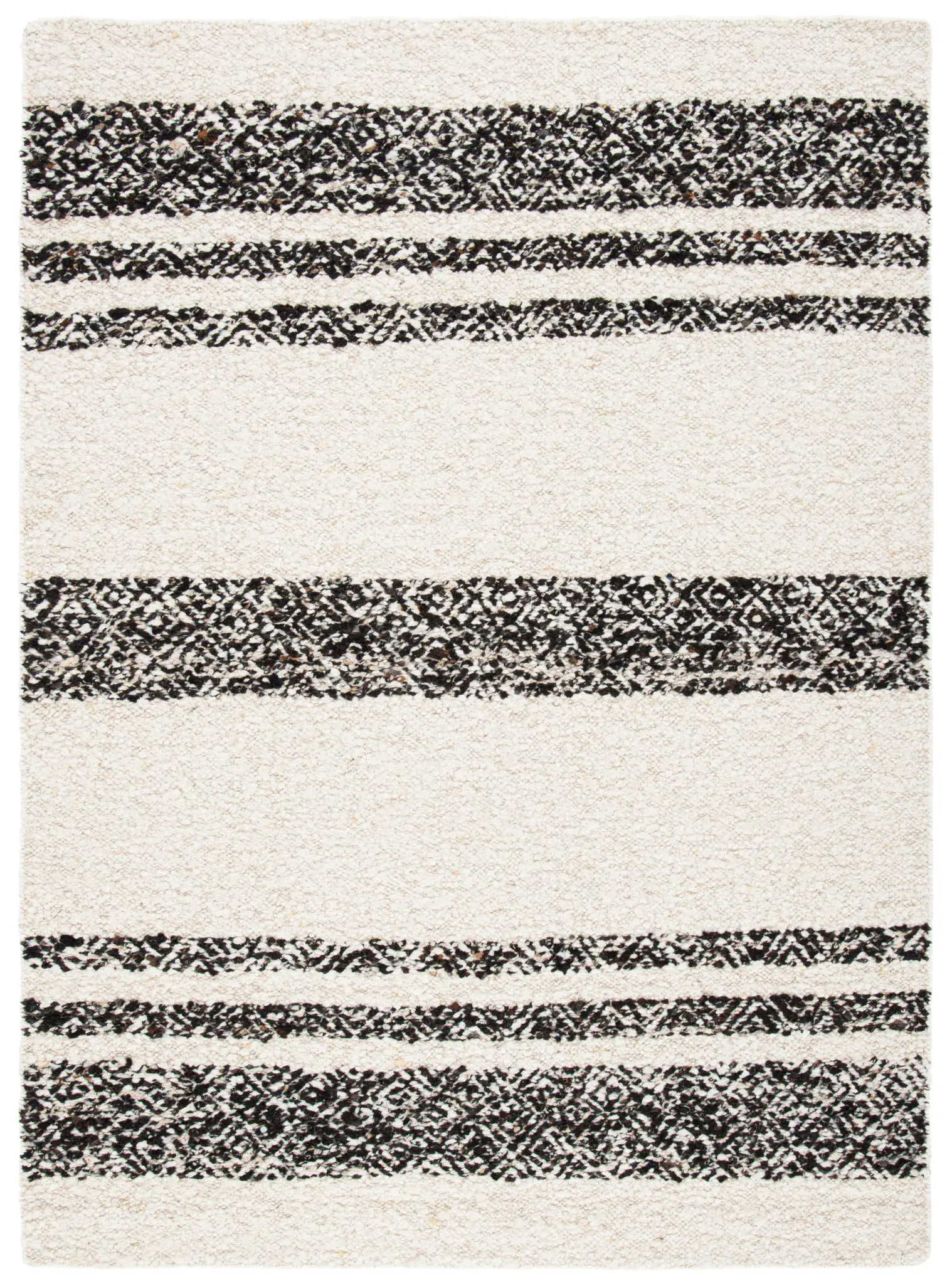 Natura Tribal Banded Hand-Woven Wool Rug