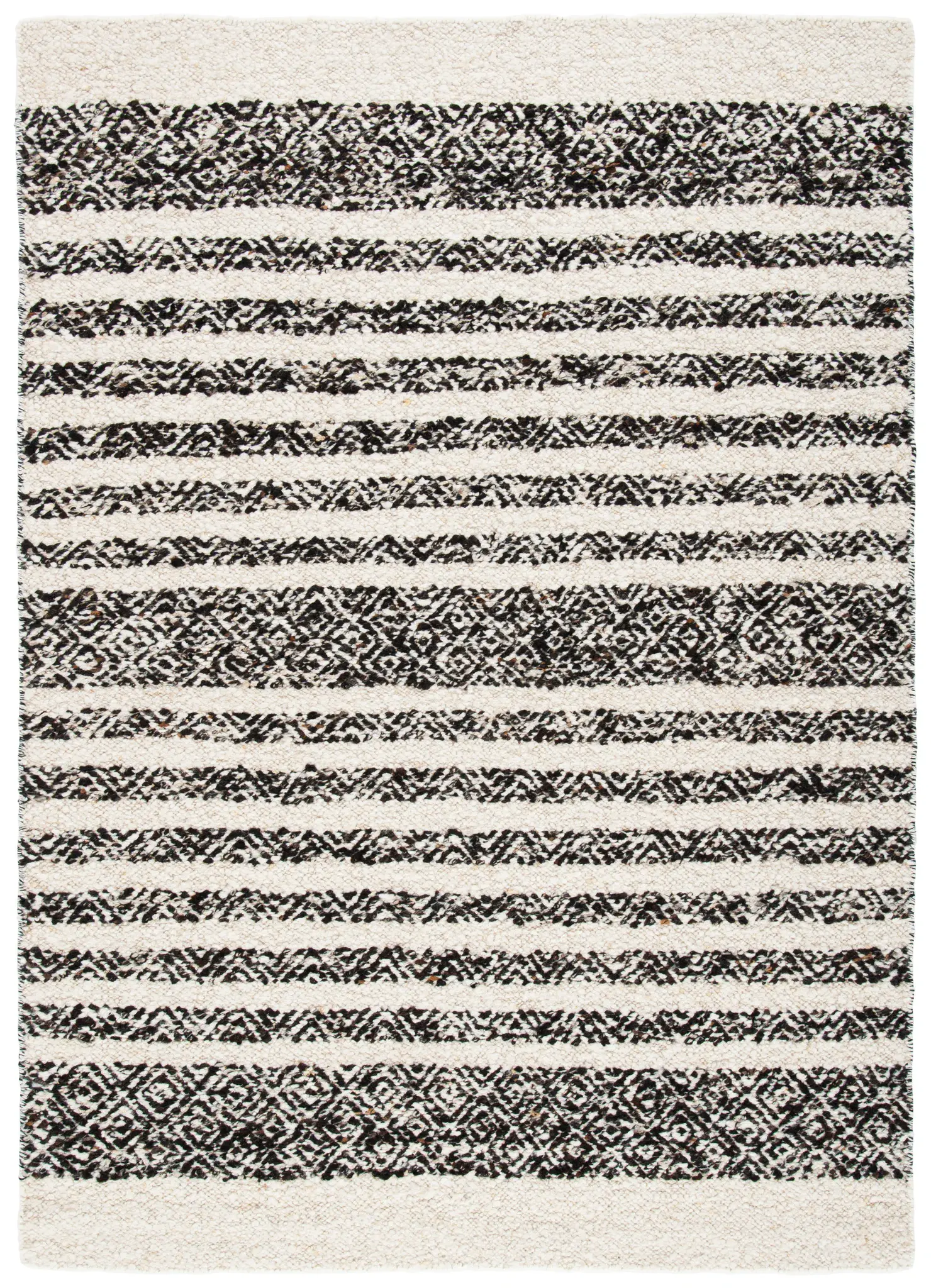 Natura Tribal Stripe Hand-Woven Wool Rug