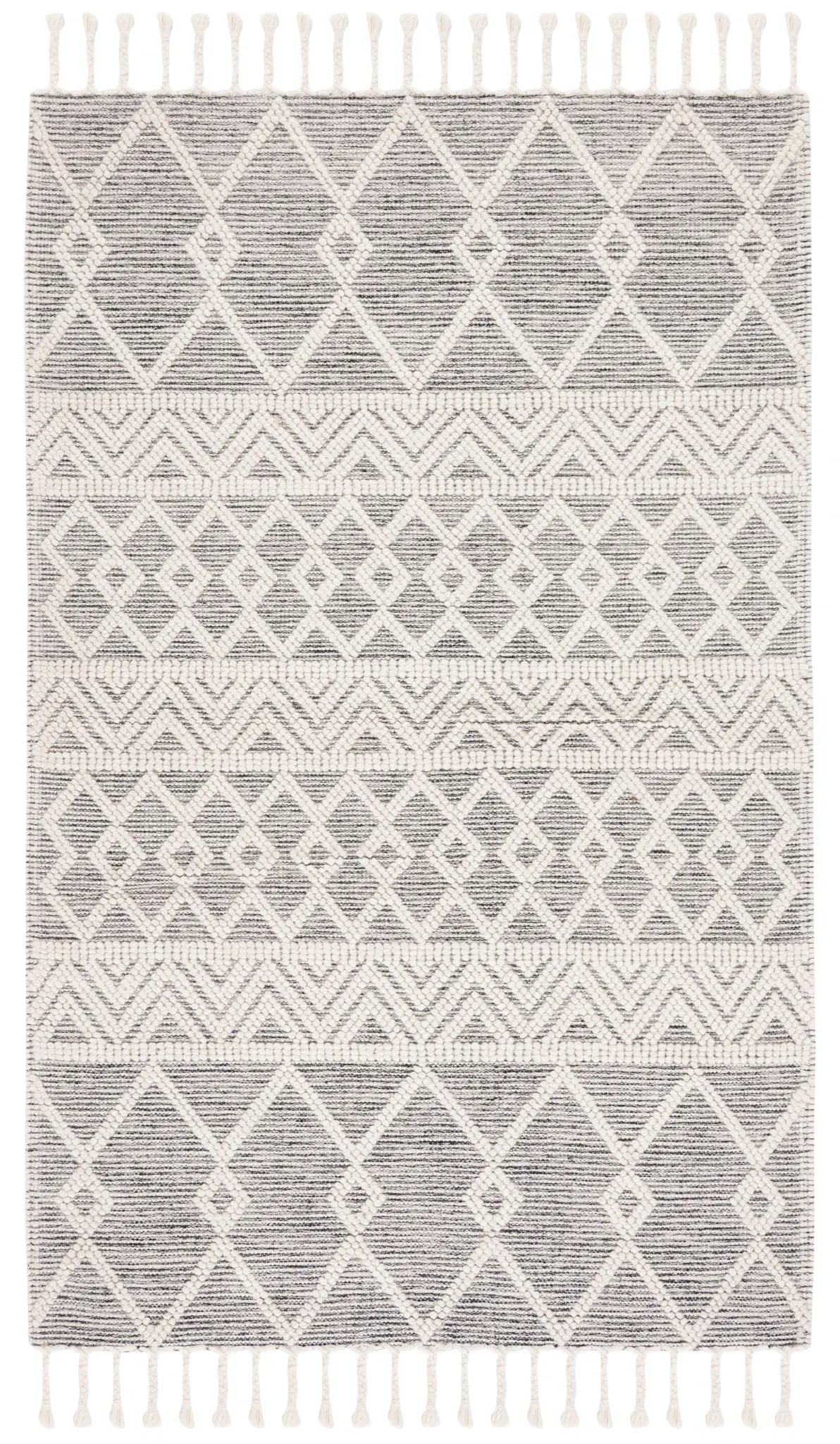 Natura Diamond And Chevron Flatweave Wool Rug