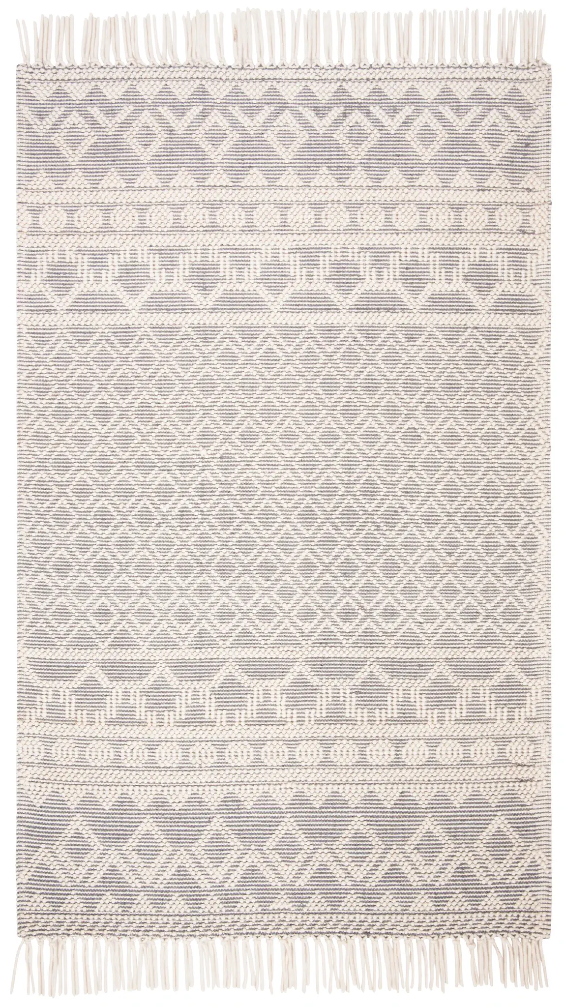 Natura Banded Diamond Hand-Loomed Rug