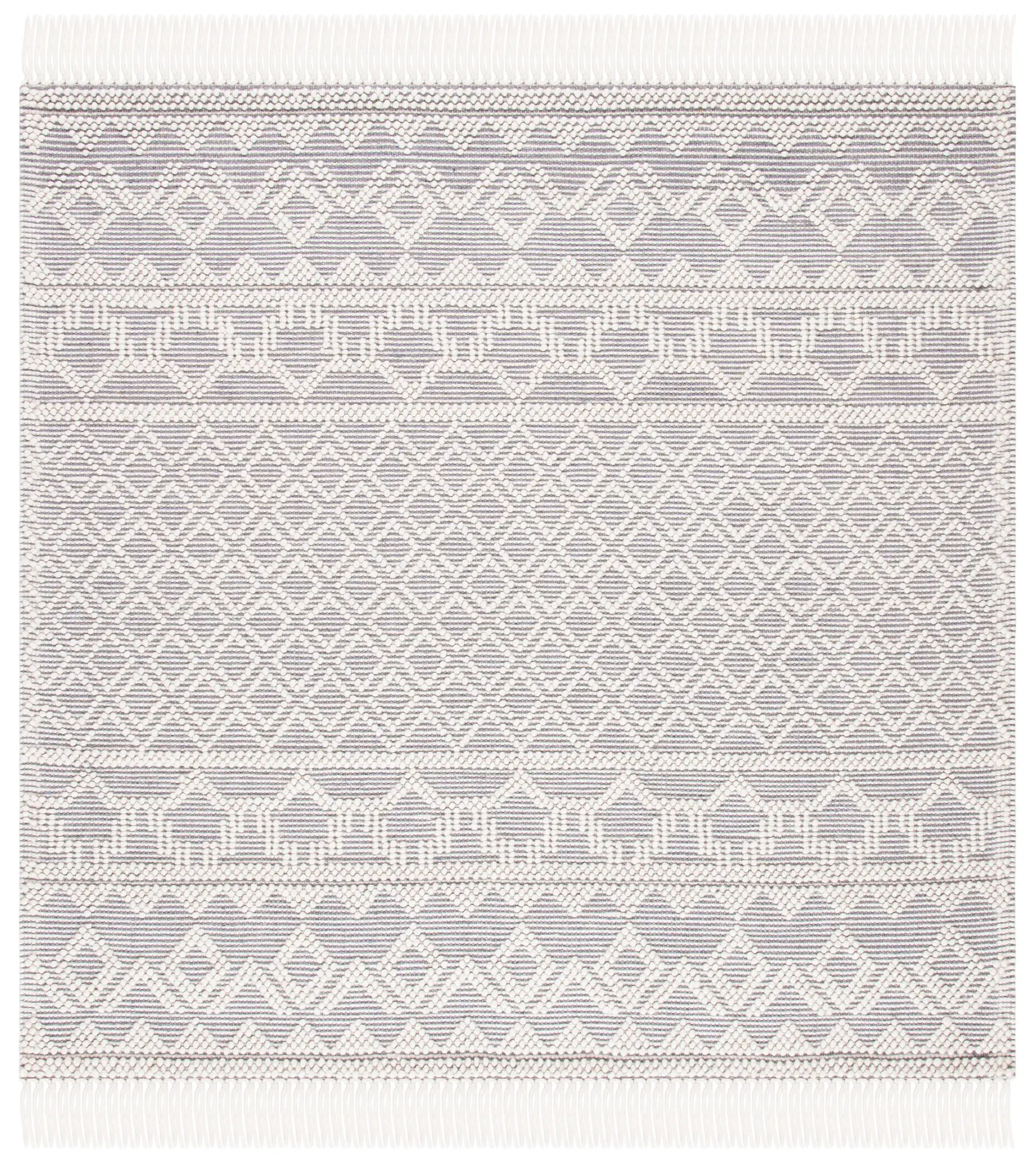 Natura Banded Diamond Hand-Loomed Rug