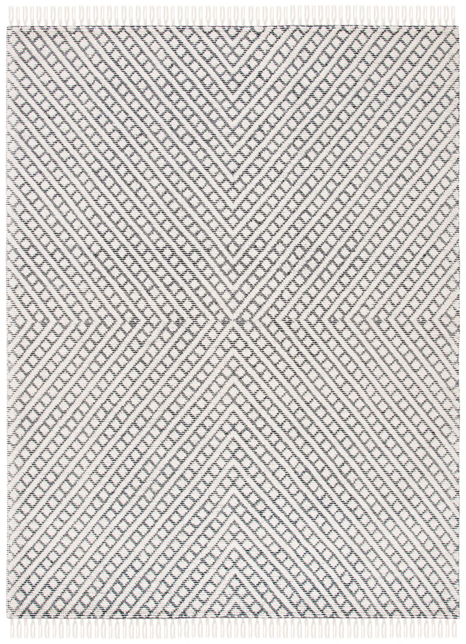 Natura Concentric Chevron Hand-Loomed Wool Rug