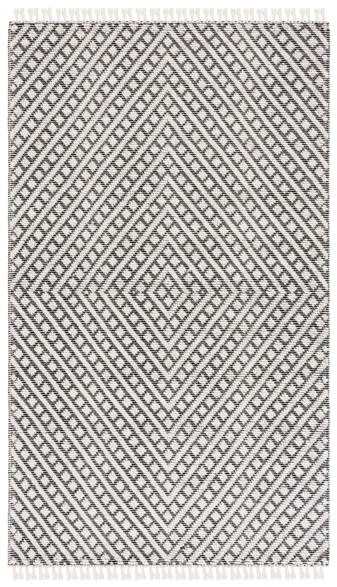 Natura Concentric Diamond Hand-Loomed Wool Rug