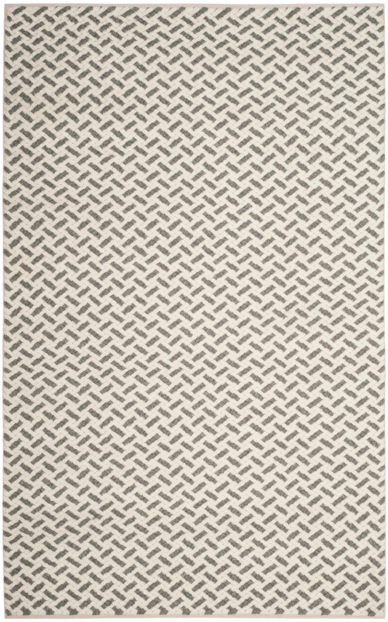 Natura Basketweave Hand-Woven Wool Blend Rug