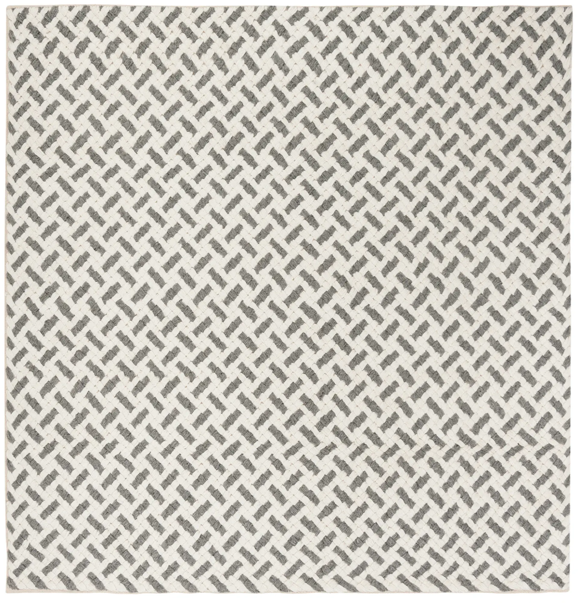 Natura Basketweave Hand-Woven Wool Blend Rug