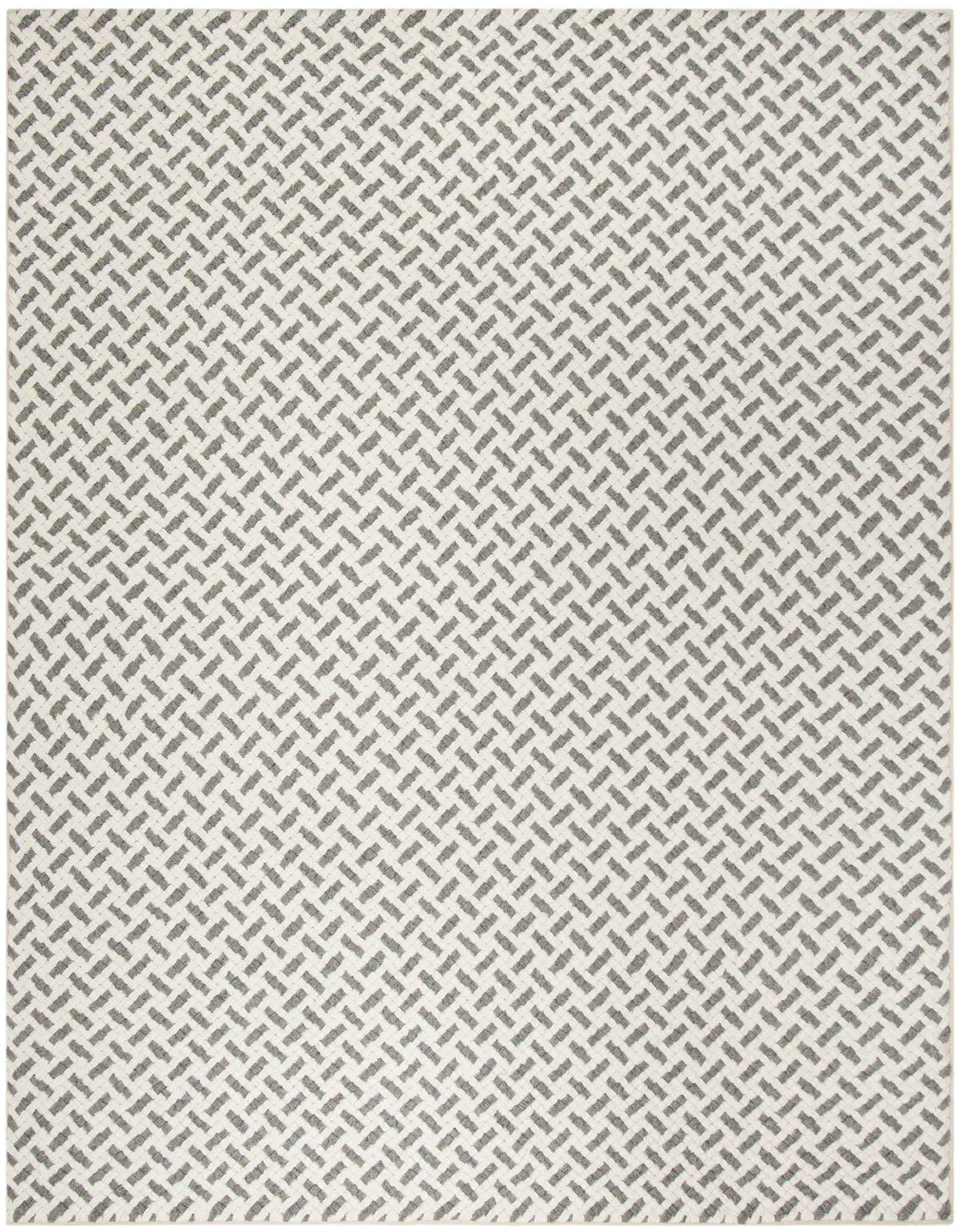 Natura Basketweave Hand-Woven Wool Blend Rug