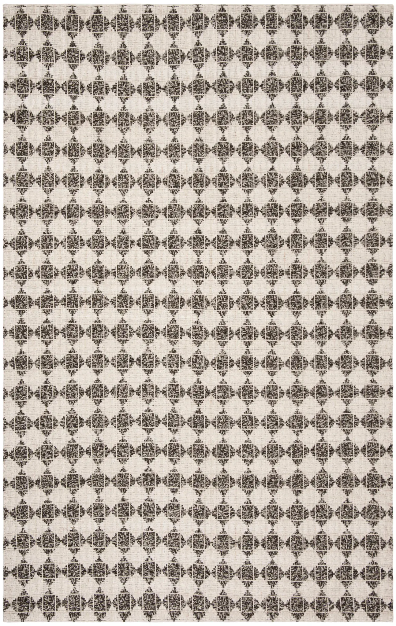 Natura Diamond Grid Hand-Woven Wool Blend Rug