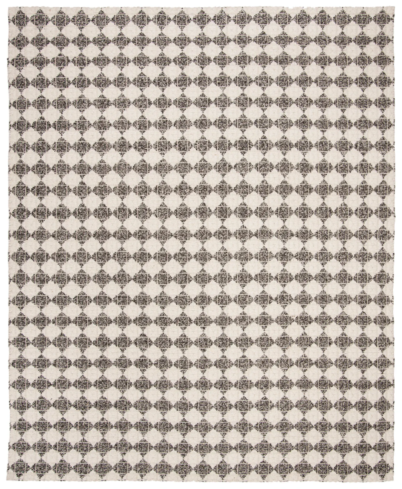 Natura Diamond Grid Hand-Woven Wool Blend Rug
