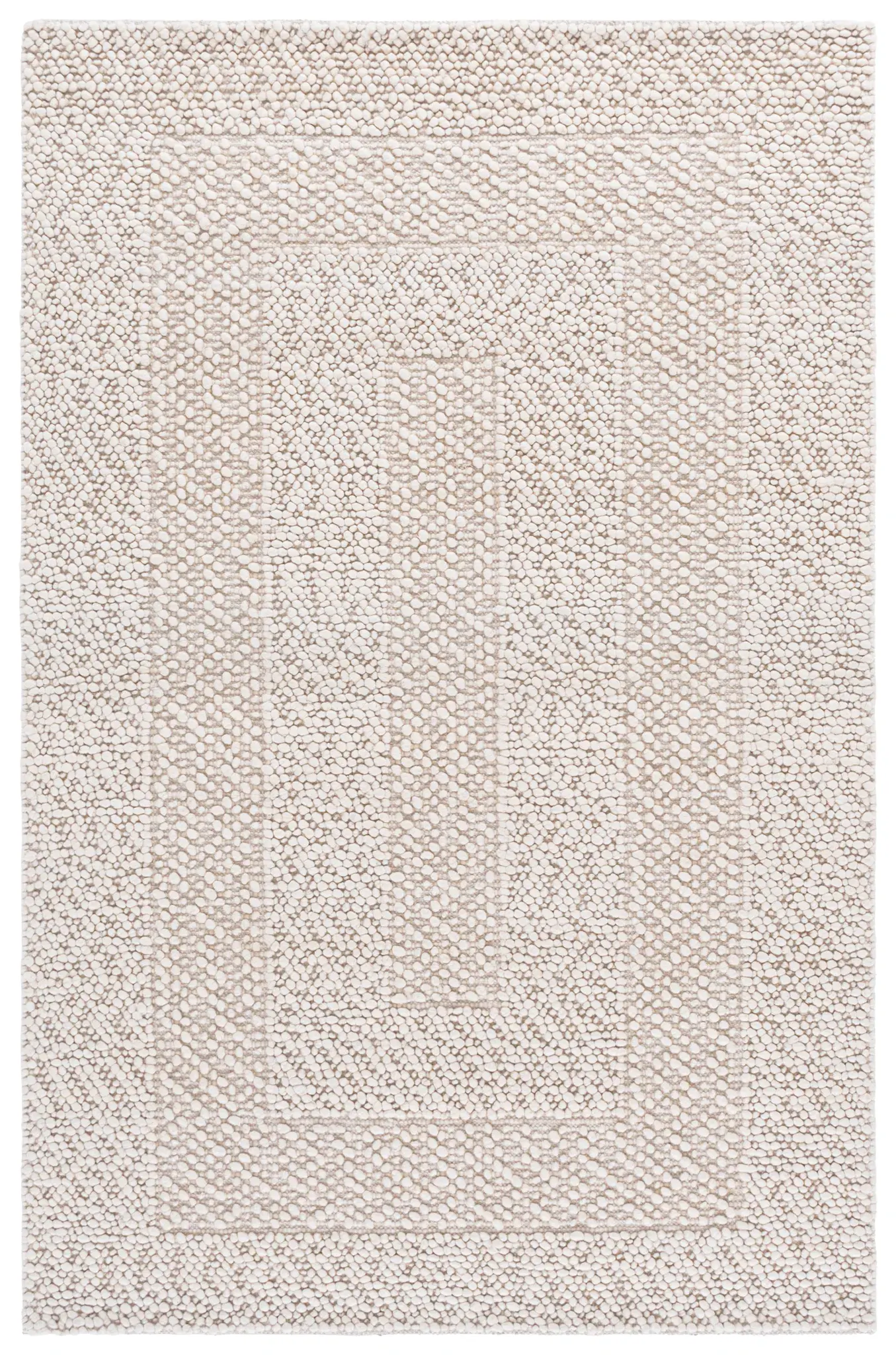 Natura Concentric Border Hand-Woven Rug