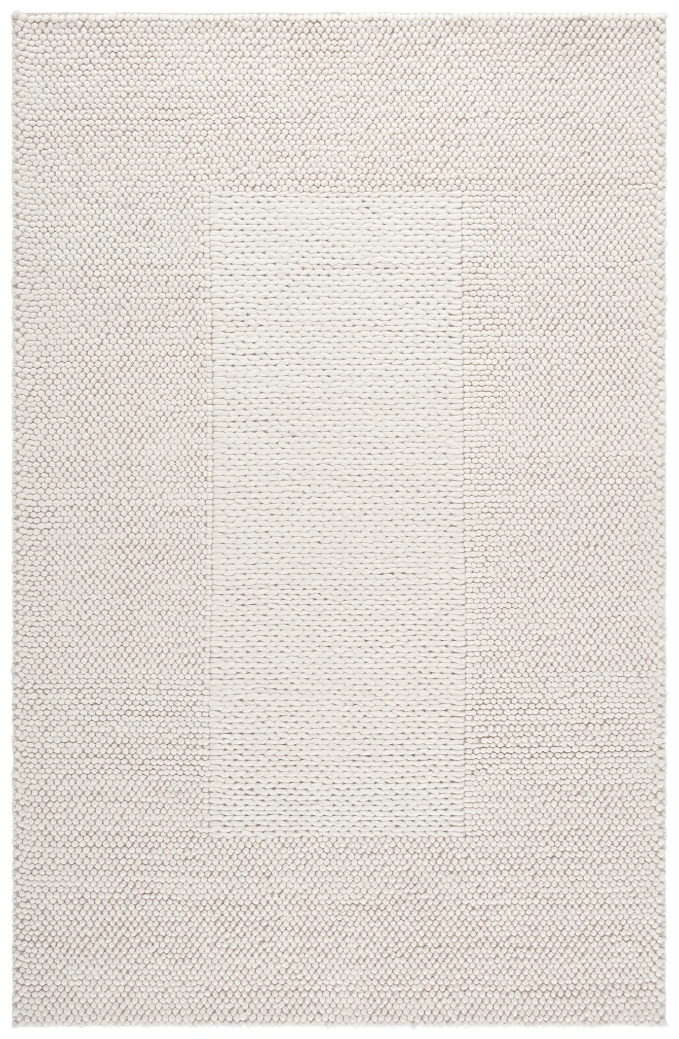 Natura Hand-Woven Pebbled Border Rug