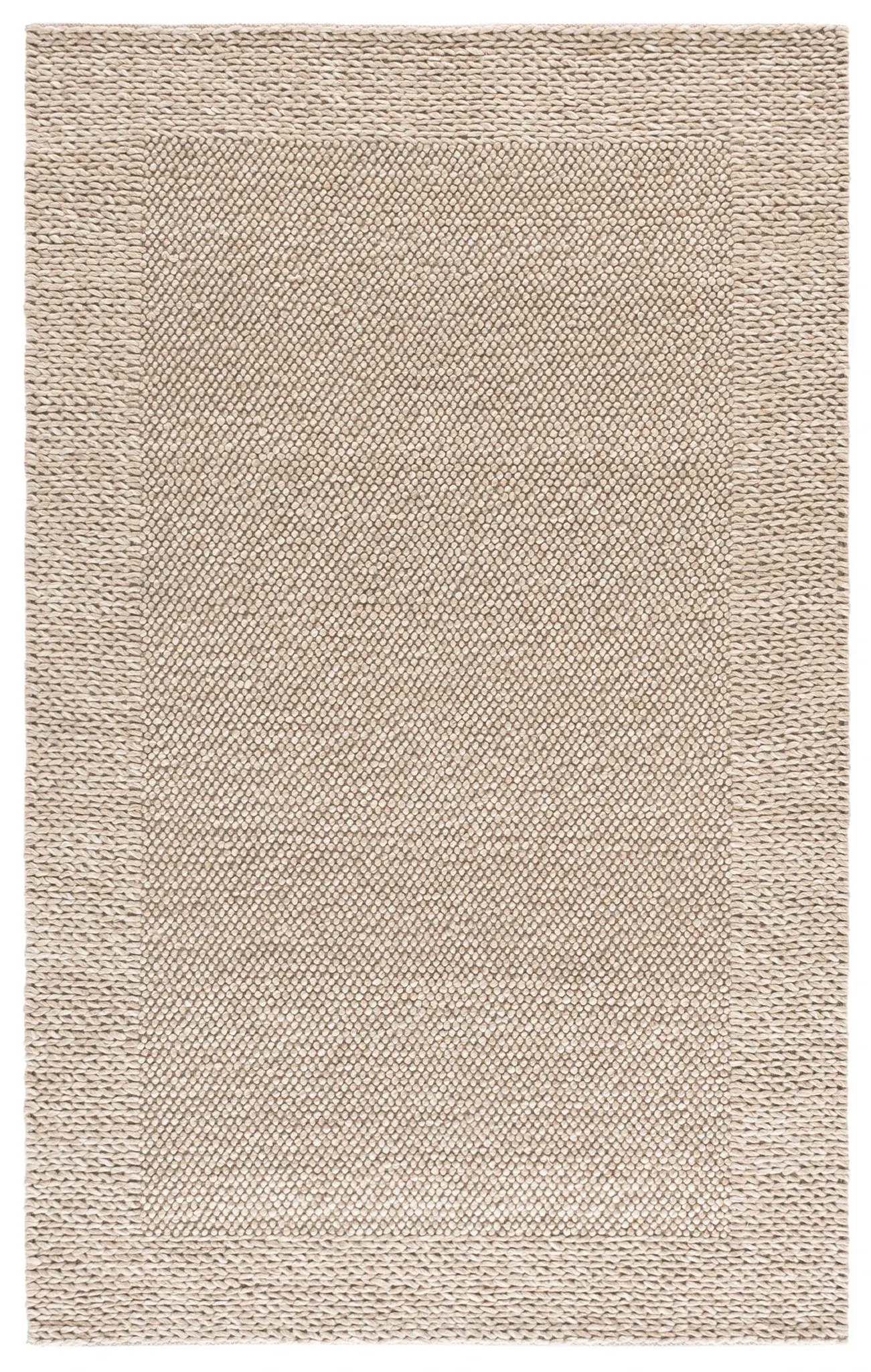 Natura Ridge Bordered Hand-Woven Rug