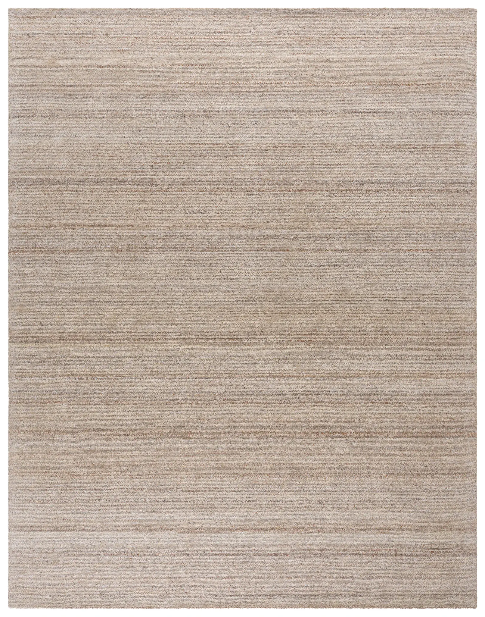 Natural Fiber Natura Striated Hand-Woven Wool Rug