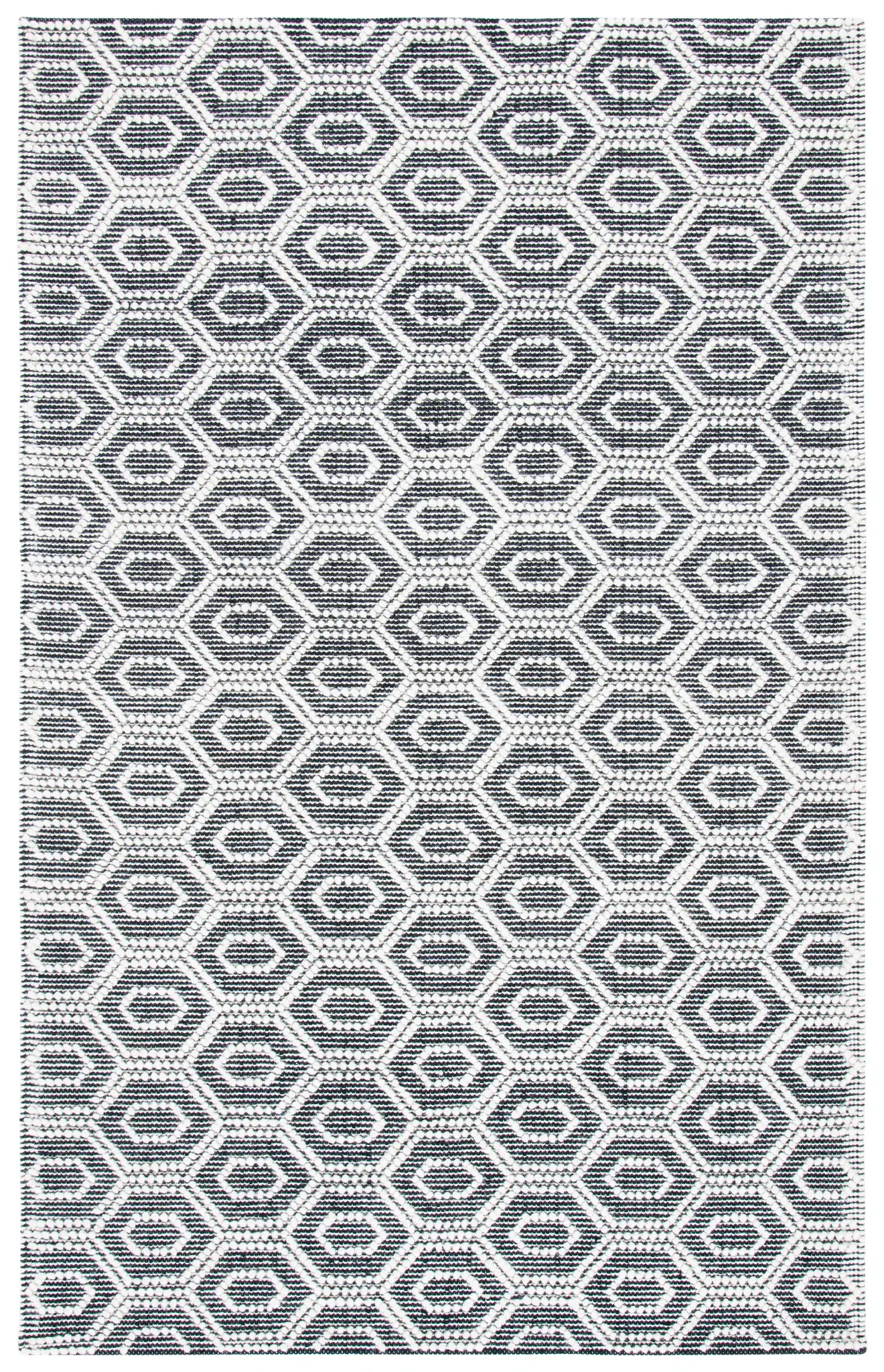 Natura Honeycomb Hand-Woven Wool Rug