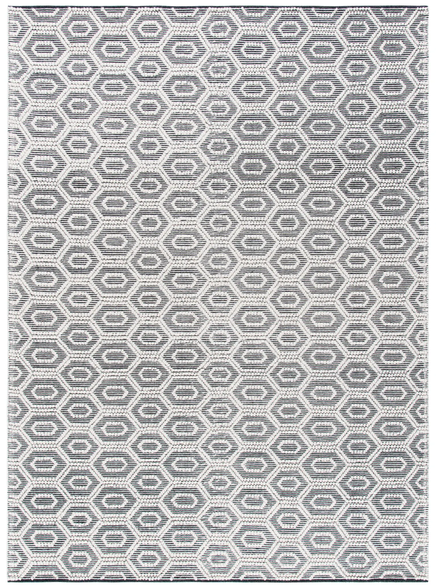 Natura Honeycomb Hand-Woven Wool Rug