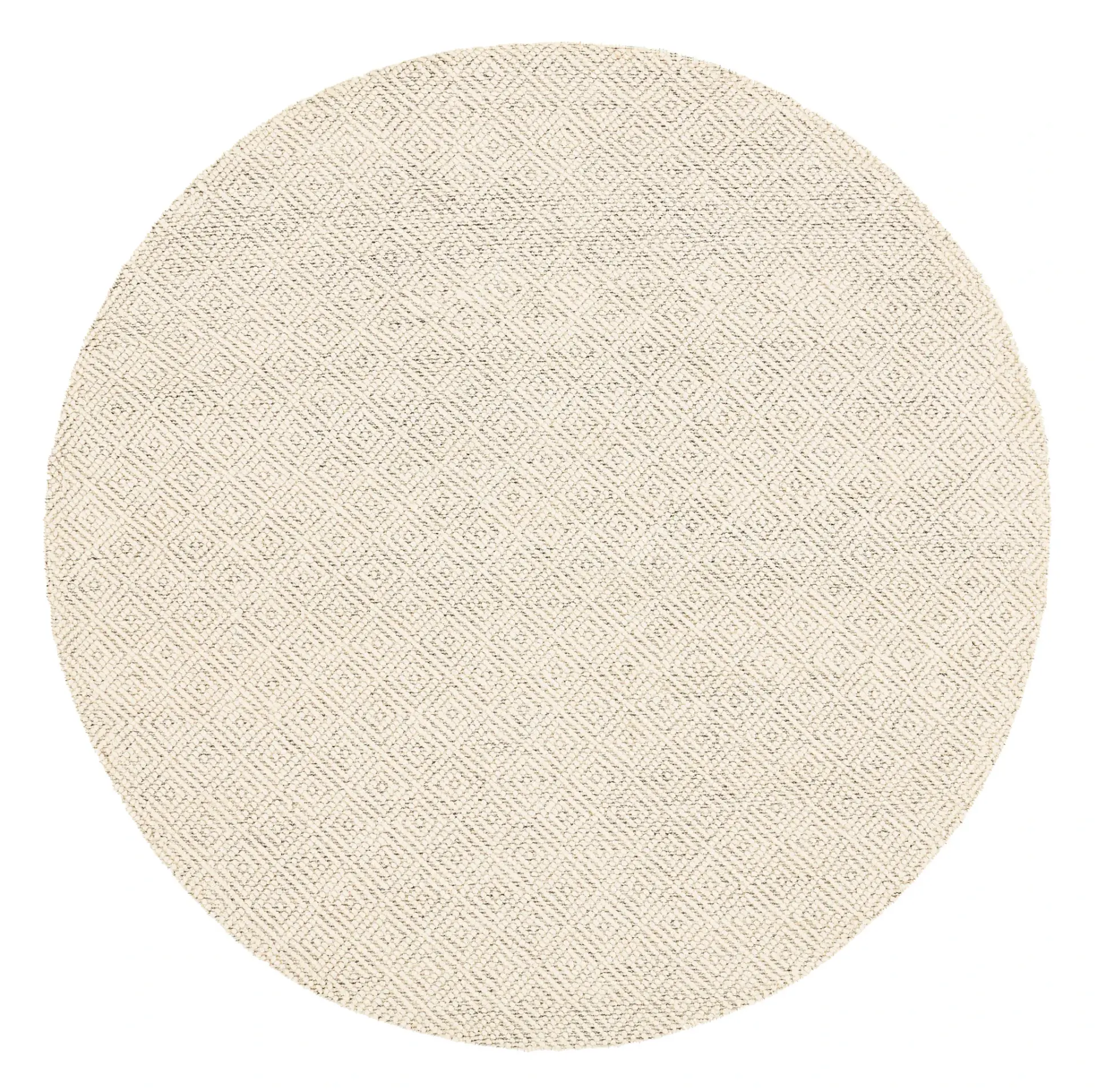 Natura Textured Diamond Hand-Woven Wool Rug