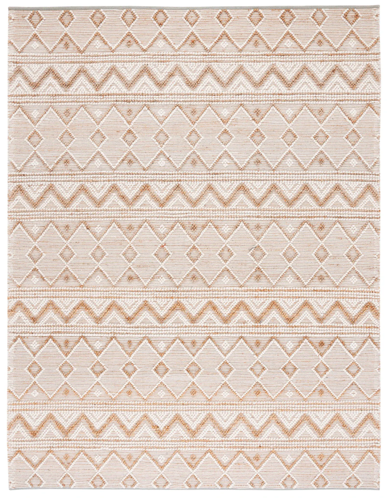 Natura Zigzag And Diamond Hand-Woven Rug