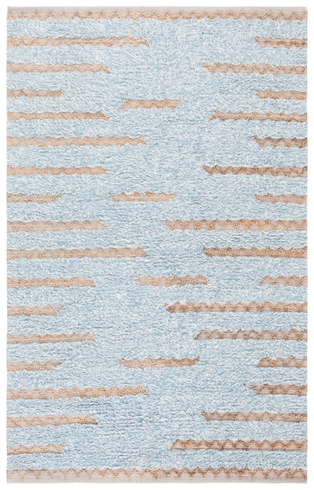 Natura Broken Stripe Hand-Woven Wool Rug