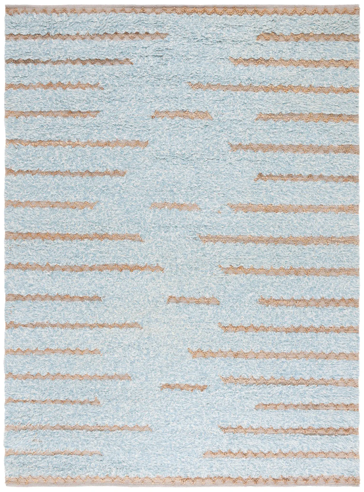 Natura Broken Stripe Hand-Woven Wool Rug