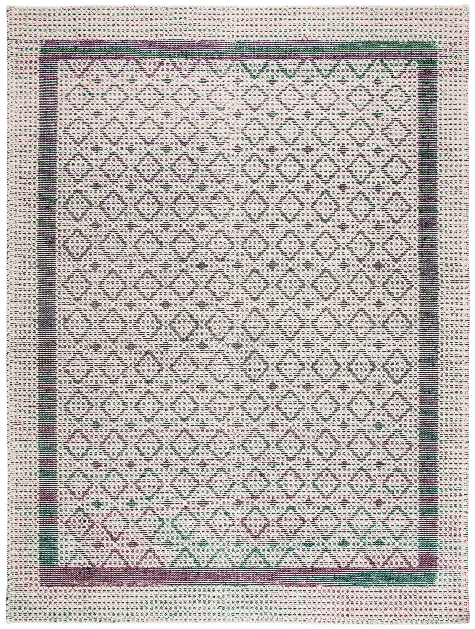 Natura Diamond Bordered Hand-Woven Rug