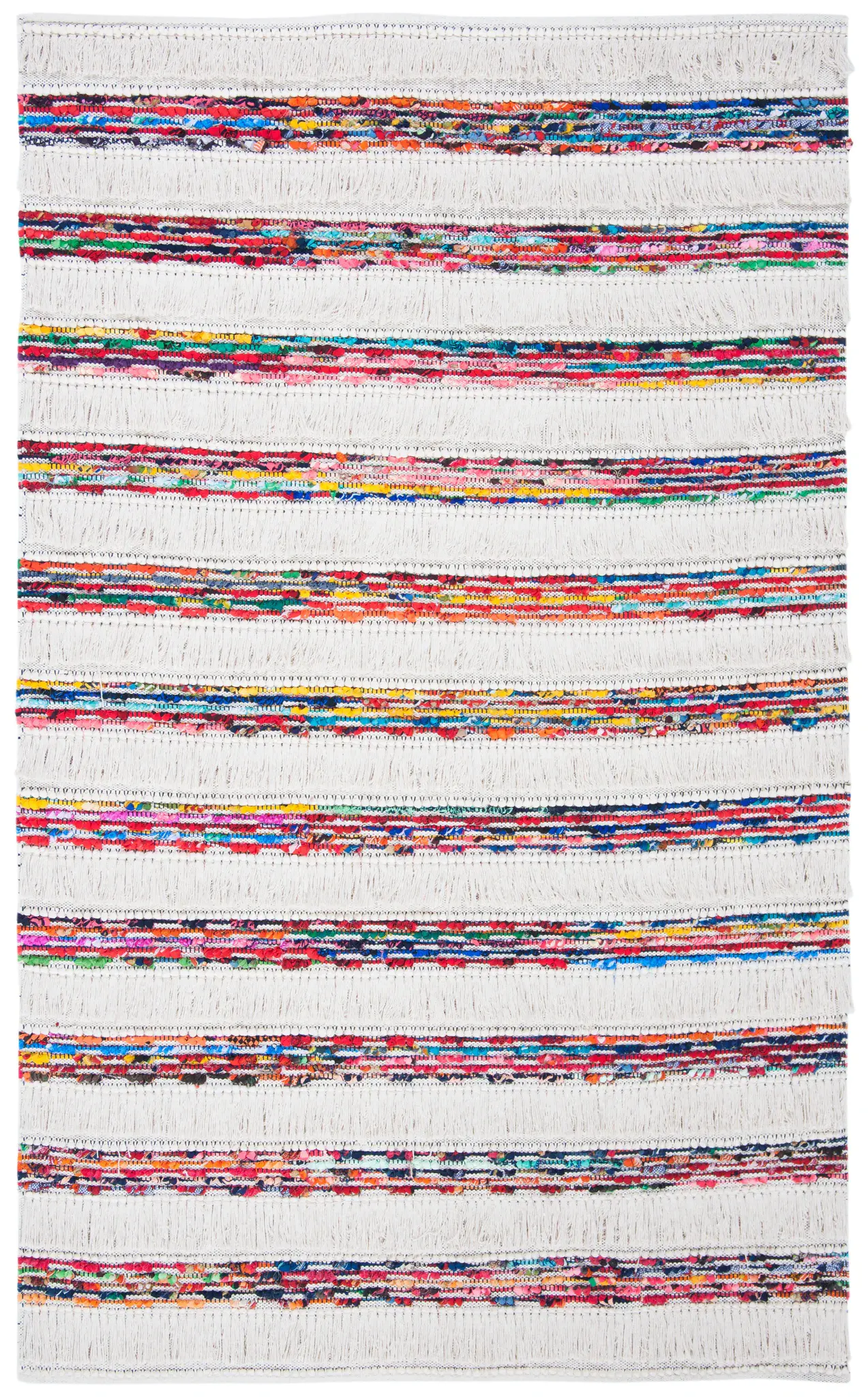 Natura Boho Striped Hand-Woven Rug
