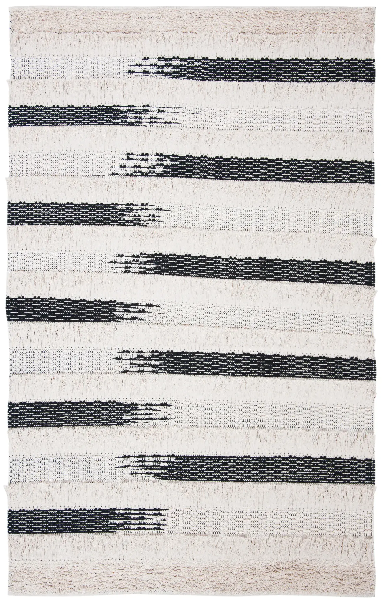Natura Color Block Stripe Hand-Woven Rug