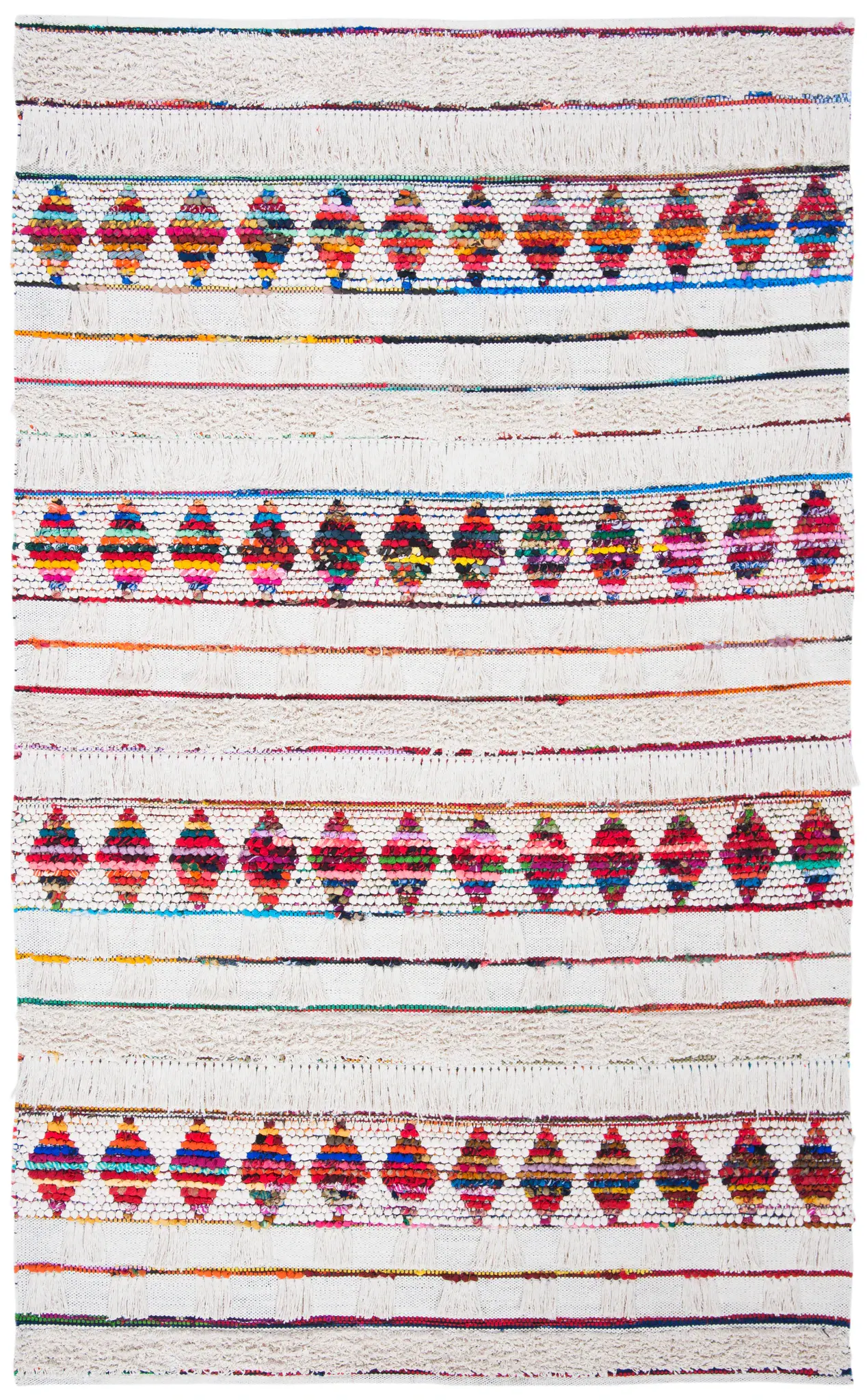 Natura Tribal Stripe Diamond Hand-Woven Rug