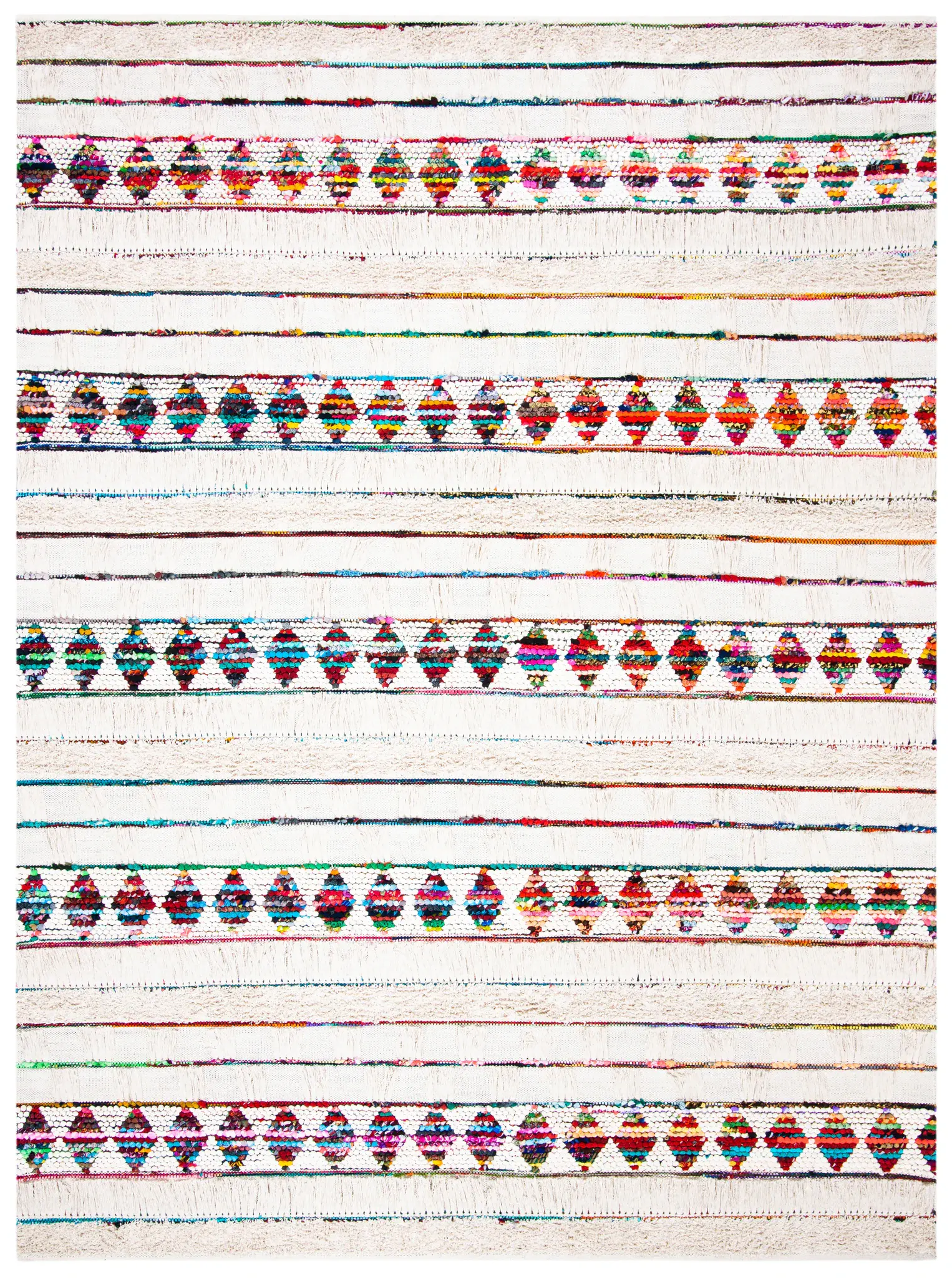 Natura Tribal Stripe Diamond Hand-Woven Rug
