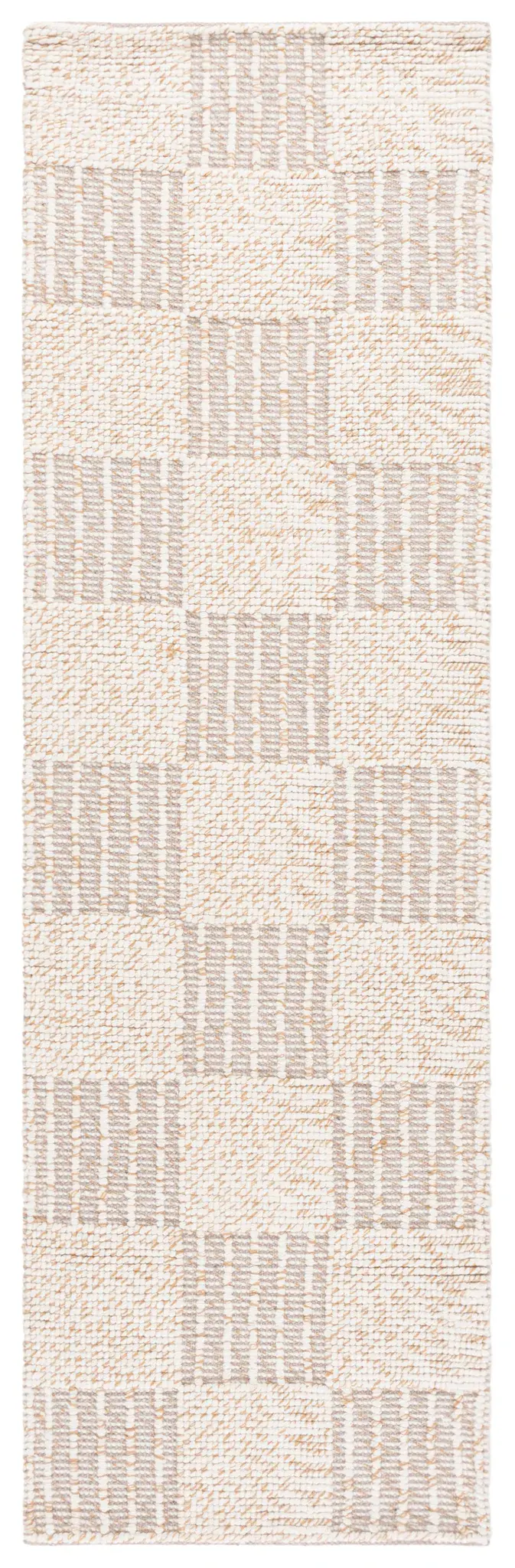 Natura Checkerboard Hand-Loomed Wool Rug